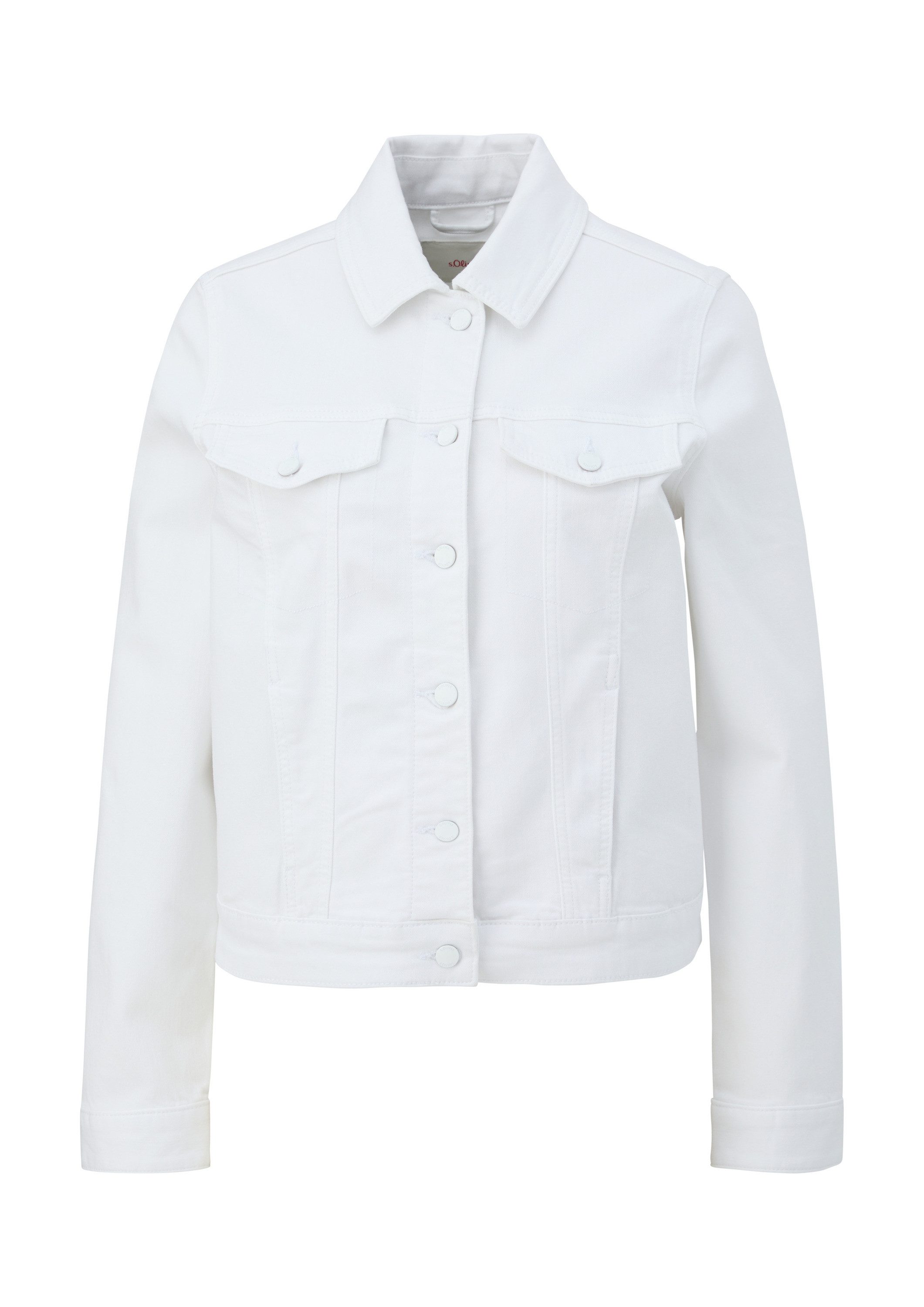 s.Oliver Funktionsjacke Indoor-Jacke Kurze Jeansjacke mit angedeuteten Brus günstig online kaufen