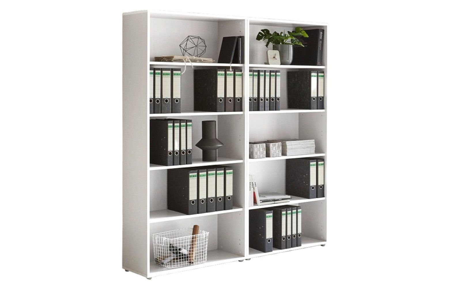 BMG Möbel Aktenregal Schrankwand Set Office Edition, Spar-Set, 6, 9, 10, 15 oder 16 Fächer, Made in Germany
