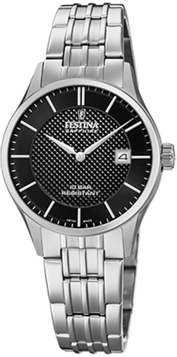 Quarzuhr Festina Damen Uhr F20006/4 Edelstahl