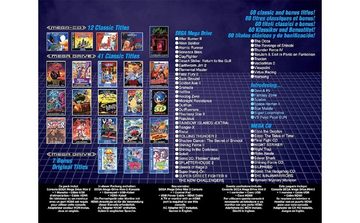 Sega Sega Mega Drive Mini 2, 60 Spiele, Spielkonsole Konsole, Spielekonsole (inkl. 1 Controller, 60 Spiele auf CD), Gaming Konsolen Spielkonsolen Videospiel Konsole PC, Videospielkonsole