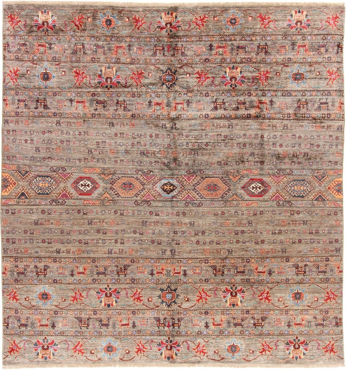 Orientteppich Arijana Shaal 244x256 Handgeknüpfter Orientteppich Quadratisch, Nain Trading, rechteckig, Höhe: 5 mm