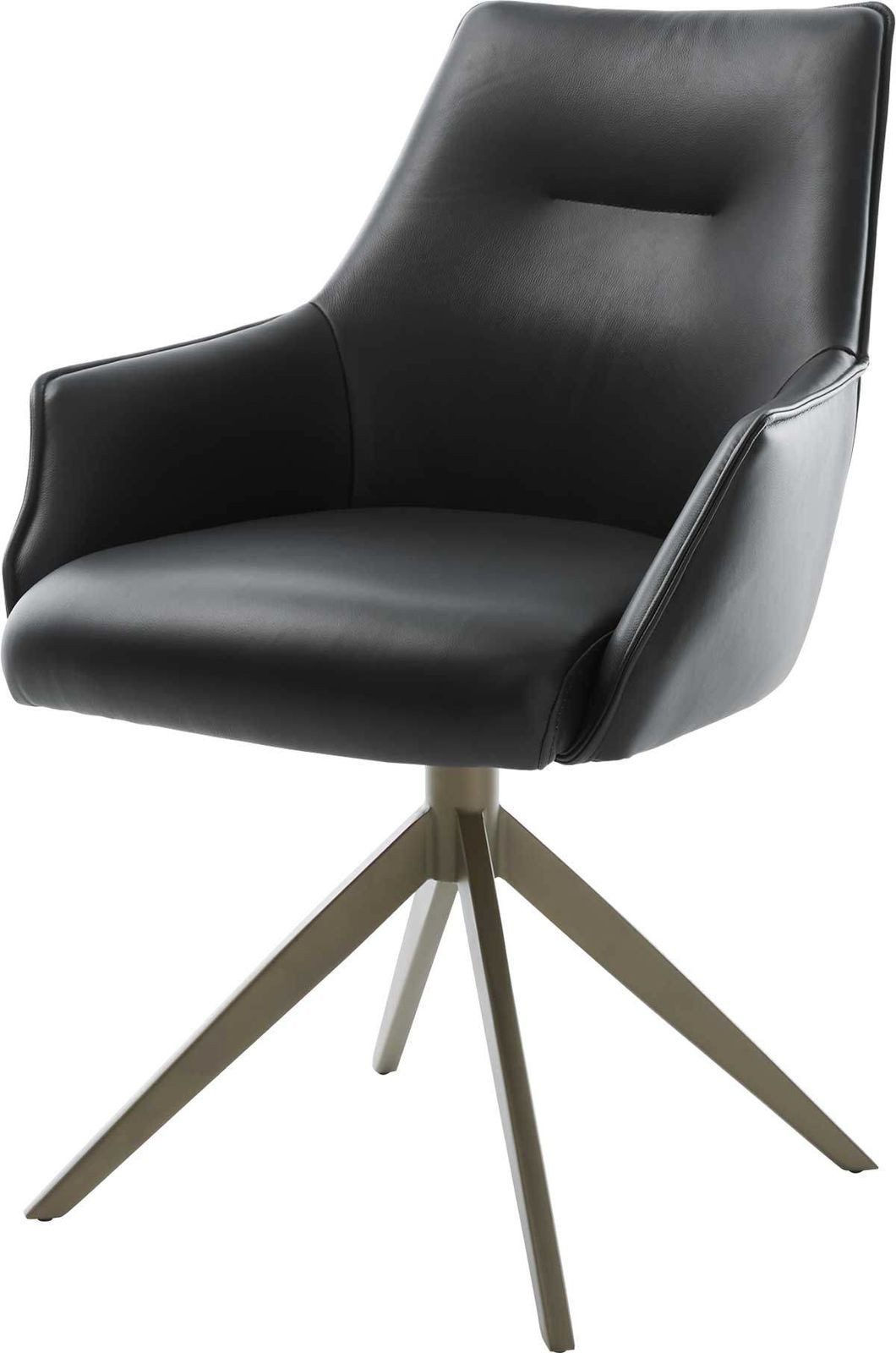 DELIFE Polsterstuhl Alja-Flex, mit Armlehnen Kreuzgestell günstig online kaufen