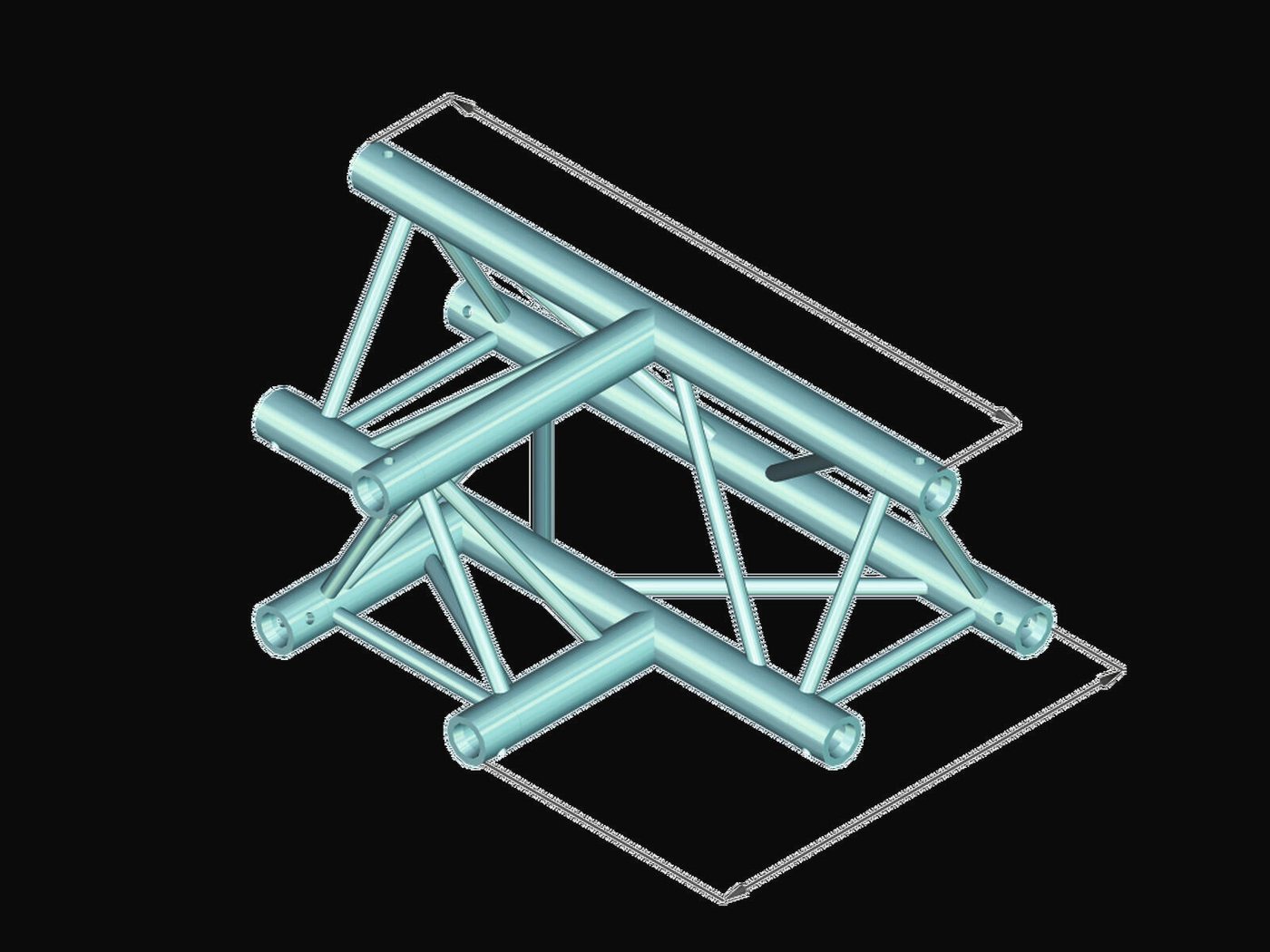 Thumbnail - Alutruss Rahmentraverse ALUTRUSS DECOLOCK DQ3-PAT36 3-Weg T-Stück 90°