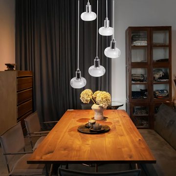 Brilliant LED Pendelleuchte, Leuchtmittel nicht inklusive, Design Hänge Decken Lampe Wohn Ess Zimmer Beleuchtung Glas Pendel