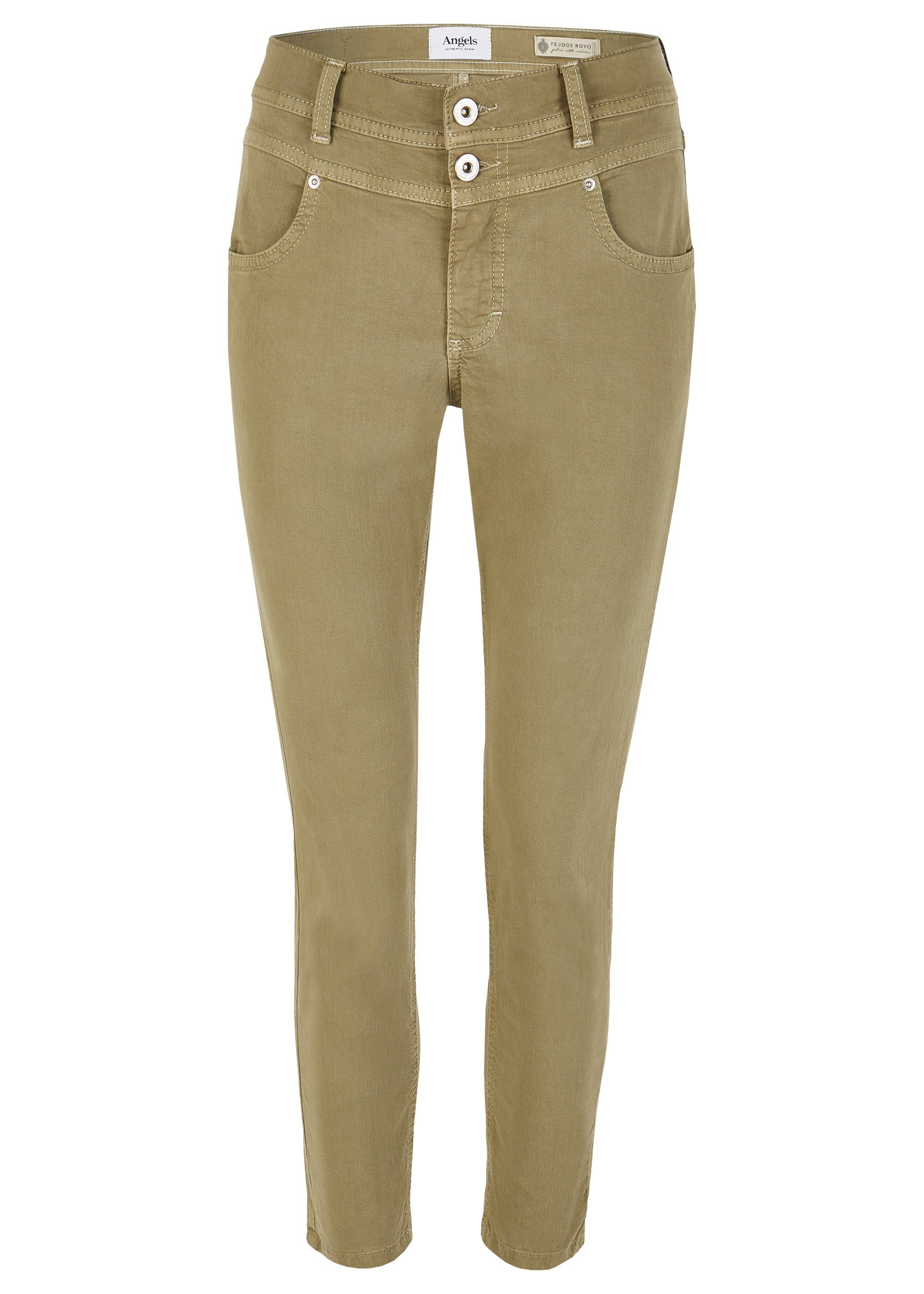 ANGELS Stretch-Jeans ANGELS JEANS ORNELLA BUTTON light khaki used 178 680307.5415