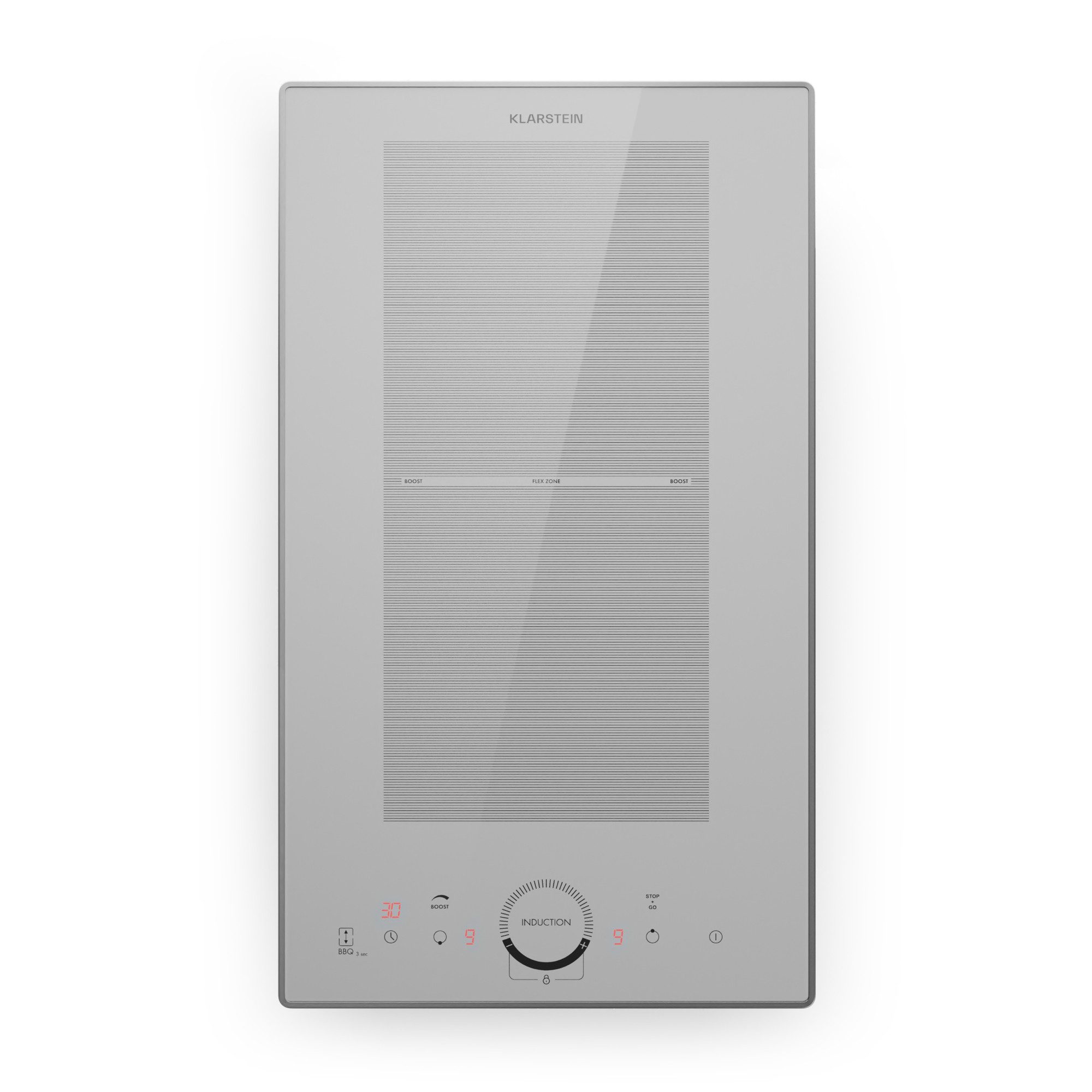 Klarstein Induktions-Kochfeld Delicatessa Slim Domino Induktionskochfeld 2 Zonen 3500 W Timer, Einbau Glaskeramikkochfeld 2 Platten Elektro Einbaukochfeld Induktion