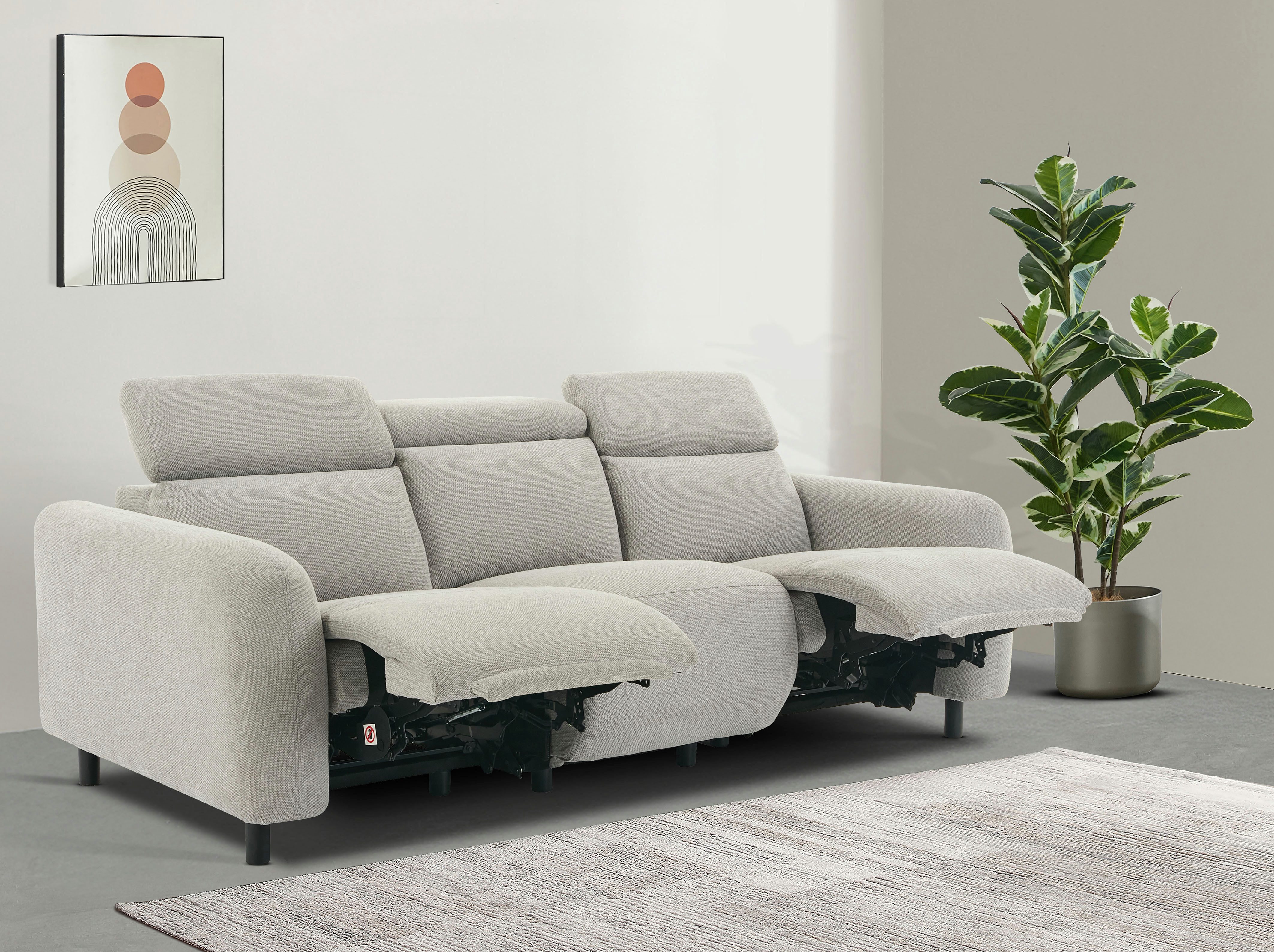Home affaire 3-Sitzer SKAANE Struktur-Sofa, 229 günstig online kaufen