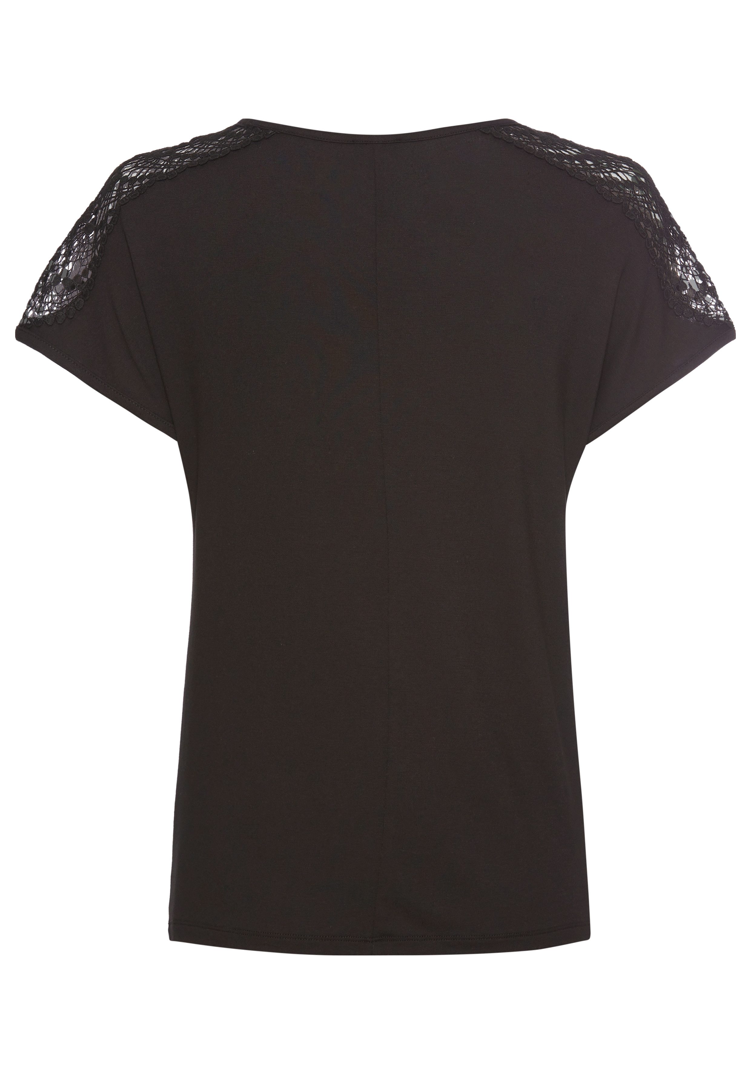 Laura Scott Kurzarmshirt mit Spitze