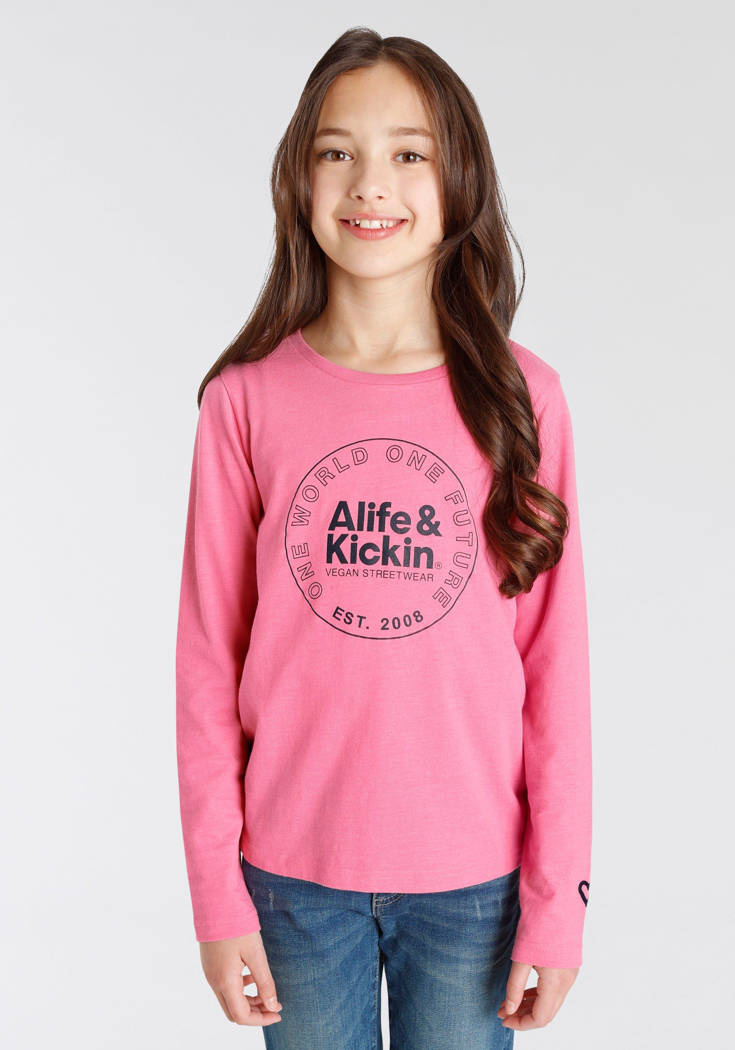 Kickin Kickin Langarmshirt & Alife NEUE Druck MARKE! Kids. & Logo für mit Alife