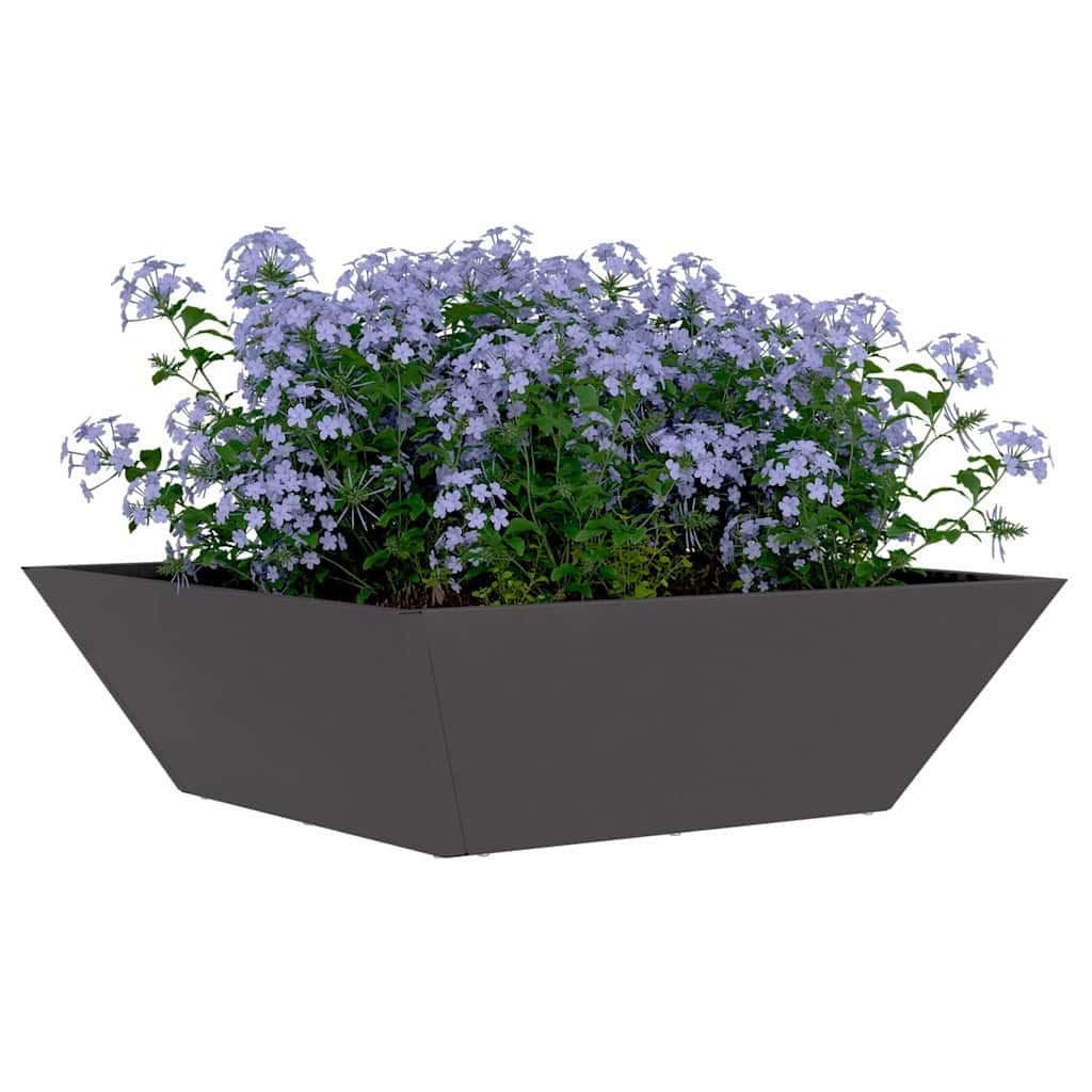 vidaXL Blumentopf Garten Schüssel Pflanzer Schwarz günstig online kaufen