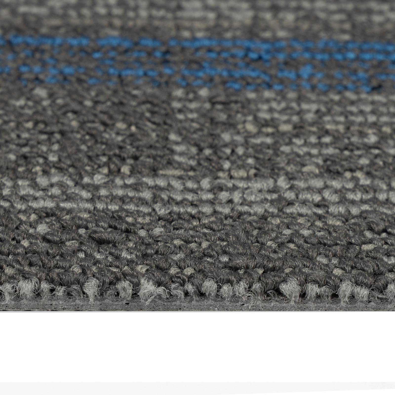 Paisley, Bodenfliese, Bodendiele, Teppichfliese 6 mm Graublau Bodenschutz, Karat, Höhe:
