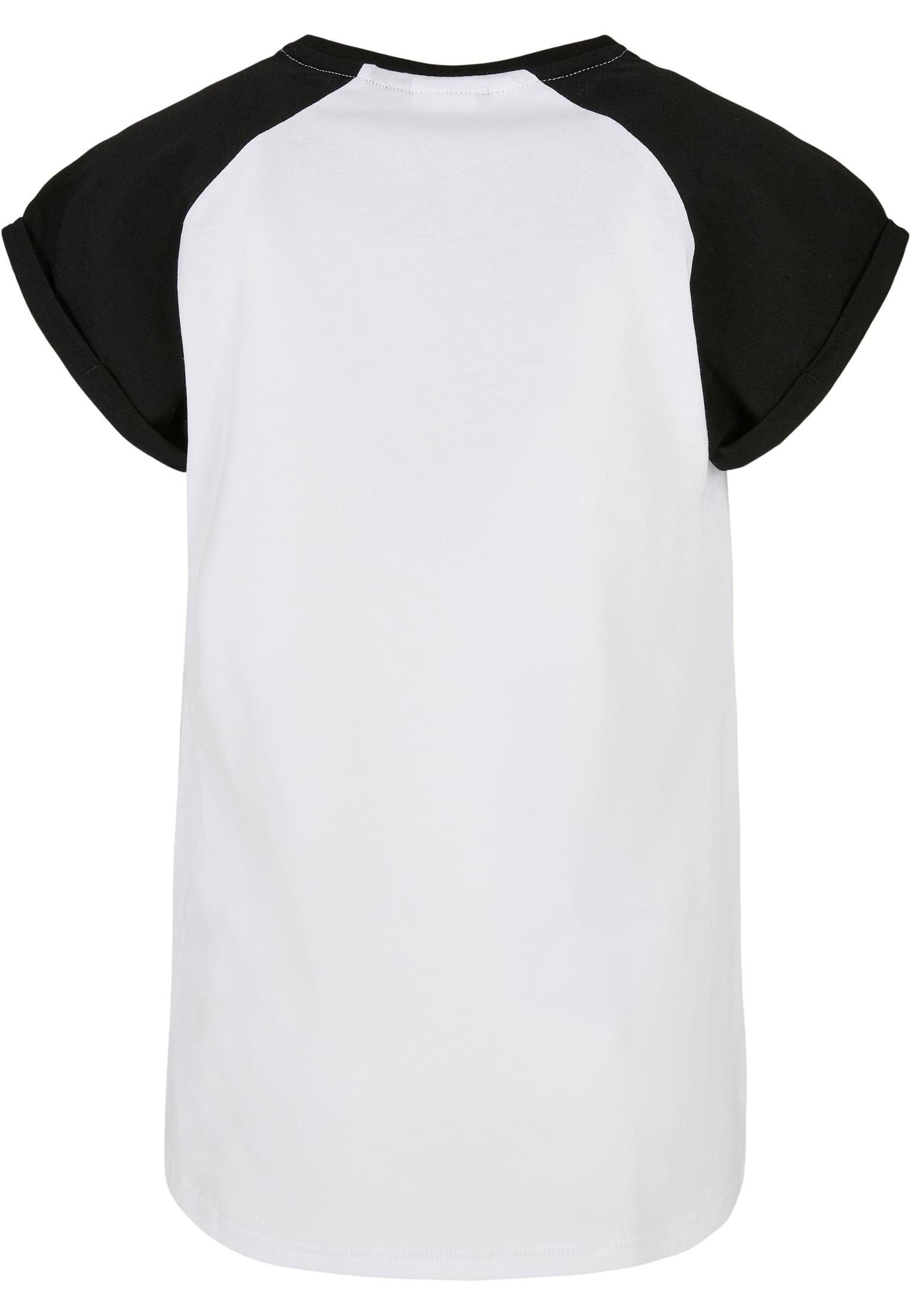 CLASSICS Kinder white/black URBAN Raglan Contrast (1-tlg) Tee Kurzarmshirt Girls