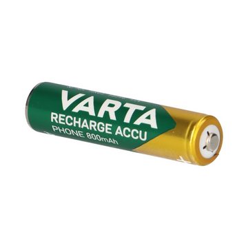 VARTA 2x Akku AAA 1,2V 800mAh kompatibel Audioline Bullet 200 582 Akku