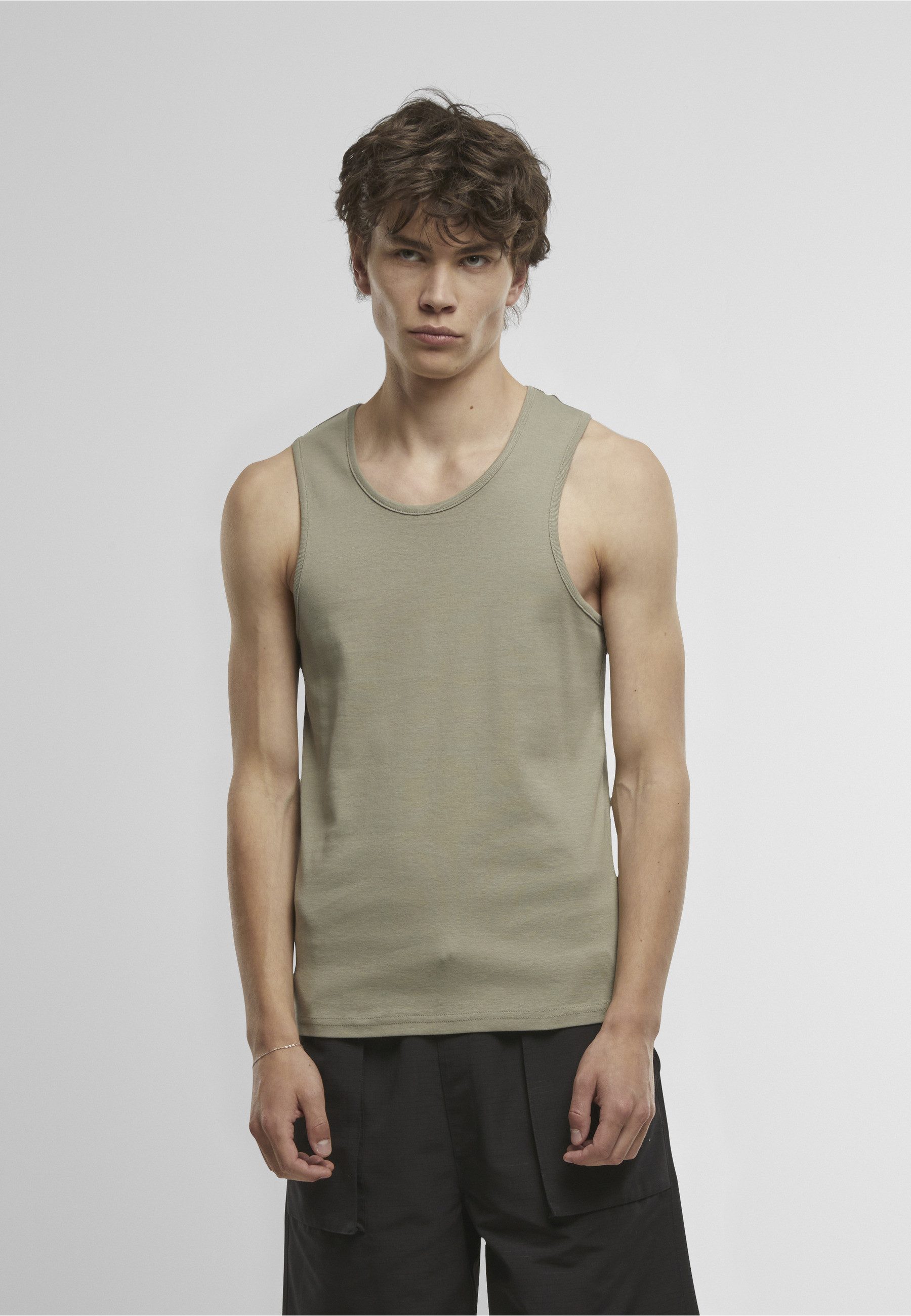URBAN CLASSICS Tanktop Urban Classics Ribbed Undershirt 2-Pack (1-tlg)