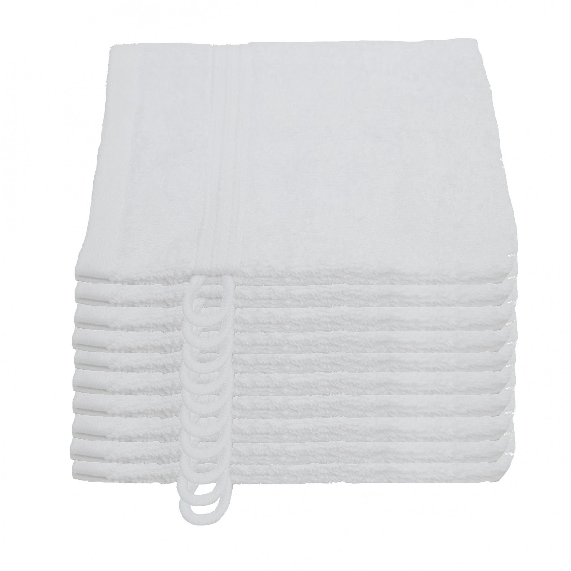 Julie Julsen Waschhandschuh 10-Waschhandschuh-Weiss-Waschhandschuh 15 x 21 cm, (10-St)