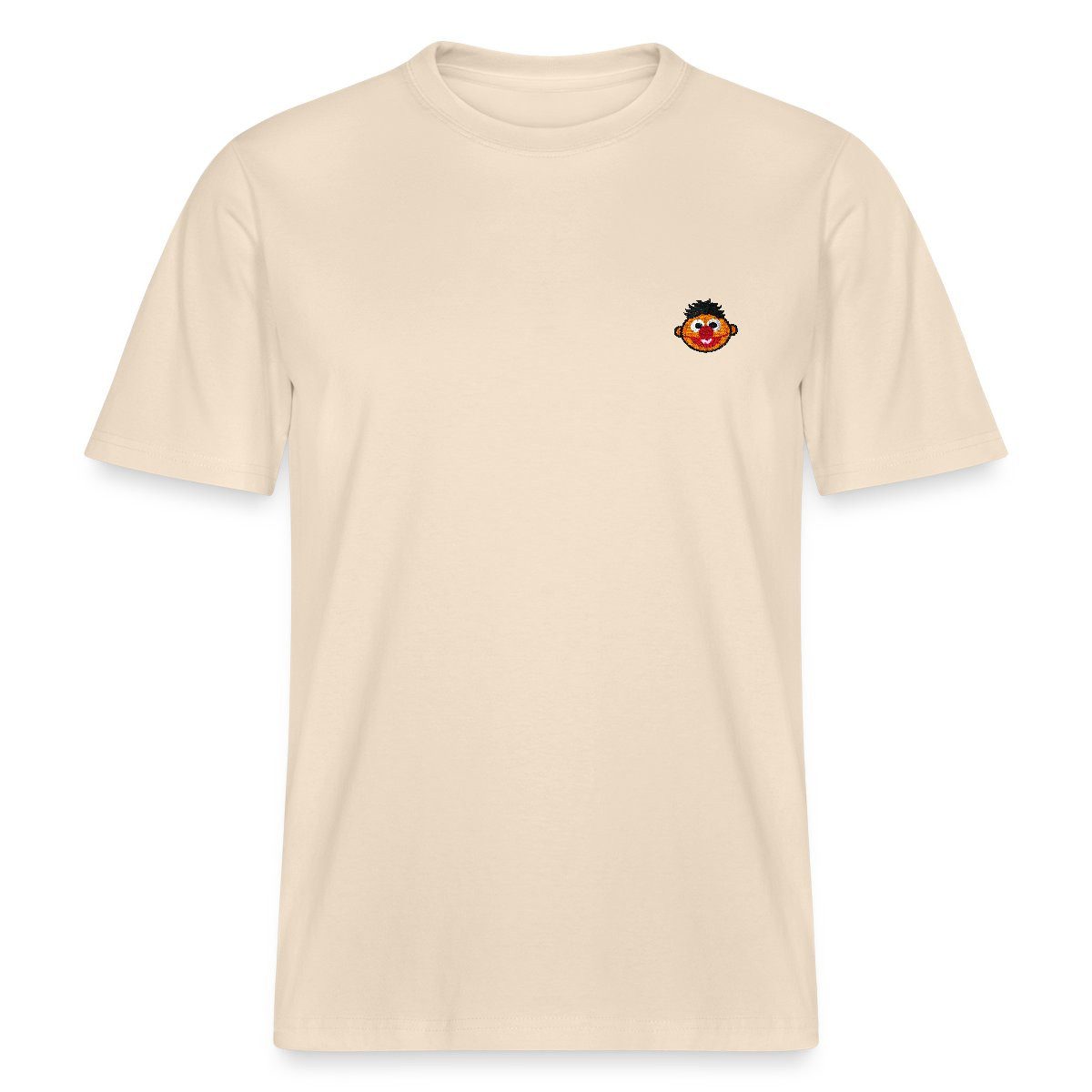 Spreadshirt T-Shirt Sesamstraße Ernie Als Stickmotiv Relaxed Fit Unisex T-Shirt (1-tlg)