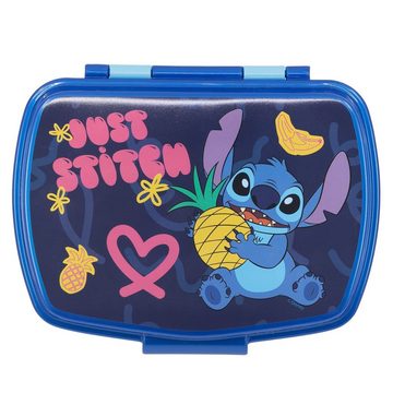 Disney Lunchbox Disney Stitch 2 tlg. Kinder Lunch Set Brotdose, Alu-Trinkflasche 400 ml