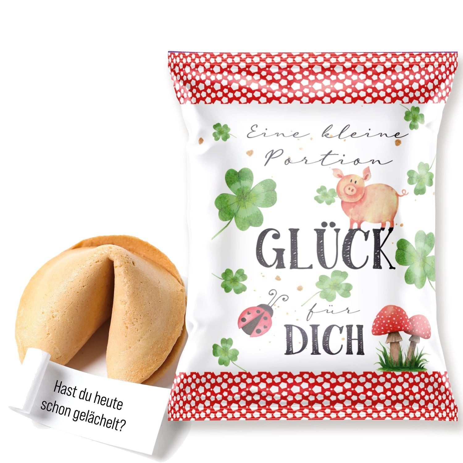 Logbuch-Verlag Dekofigur 10 Glückskekse Eine Portion Glück für dich Glücksbringer Gastgeschenk