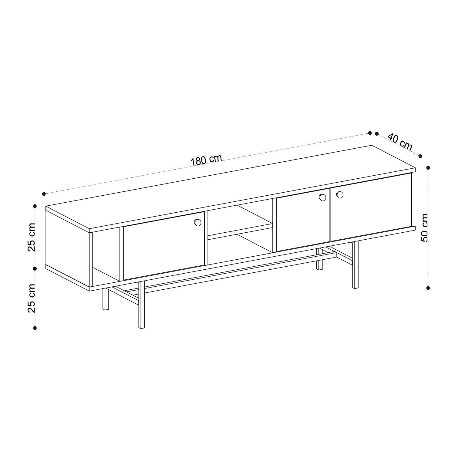 Skye Decor TV-Schrank ELG3025-Fernsehtisch