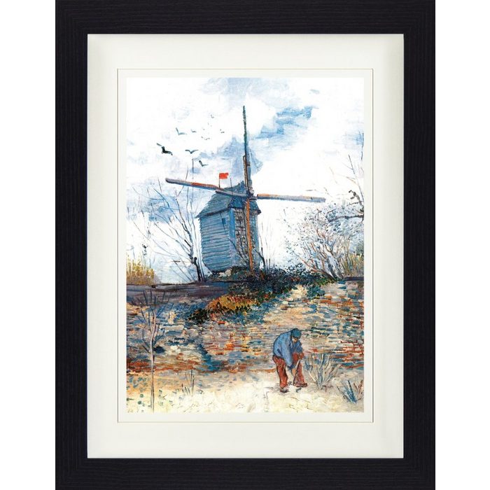 1art1 Bild mit Rahmen Vincent Van Gogh - Die Mühle Von La Galette III 1886