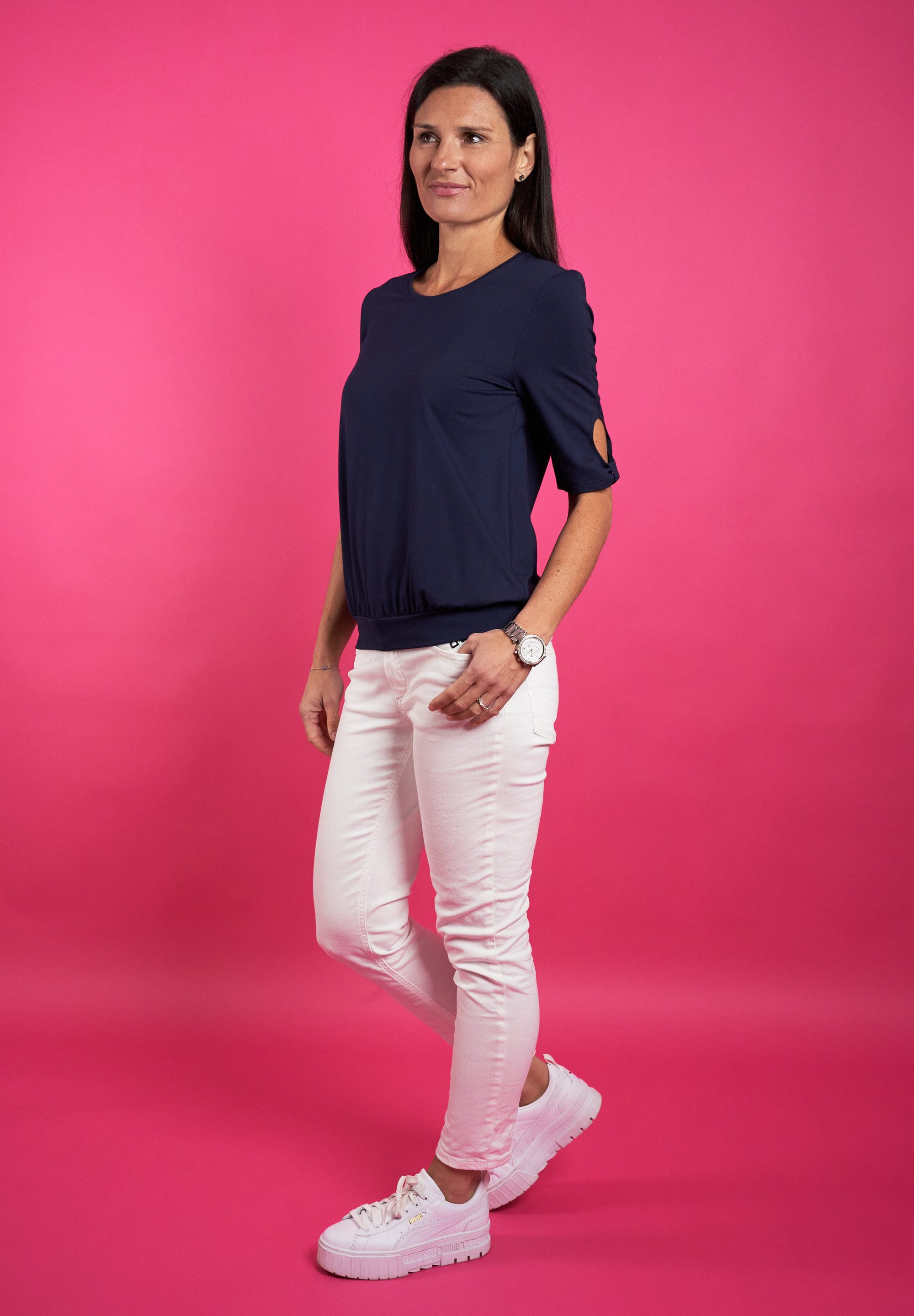 Seidel Moden Rundhalsshirt mit Cut-Out Details, MADE IN GERMANY