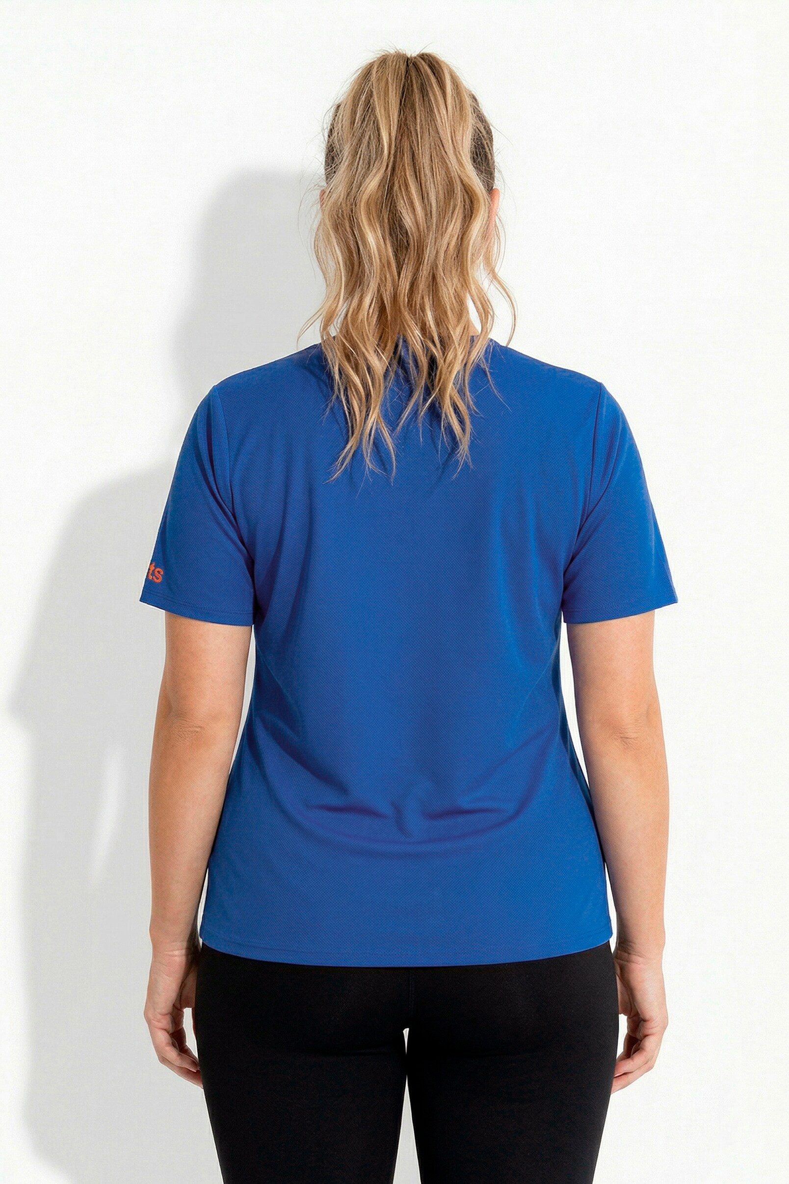 Ulla Popken T-Shirt Funktions-Shirt V-Ausschnitt Halbarm recycelt