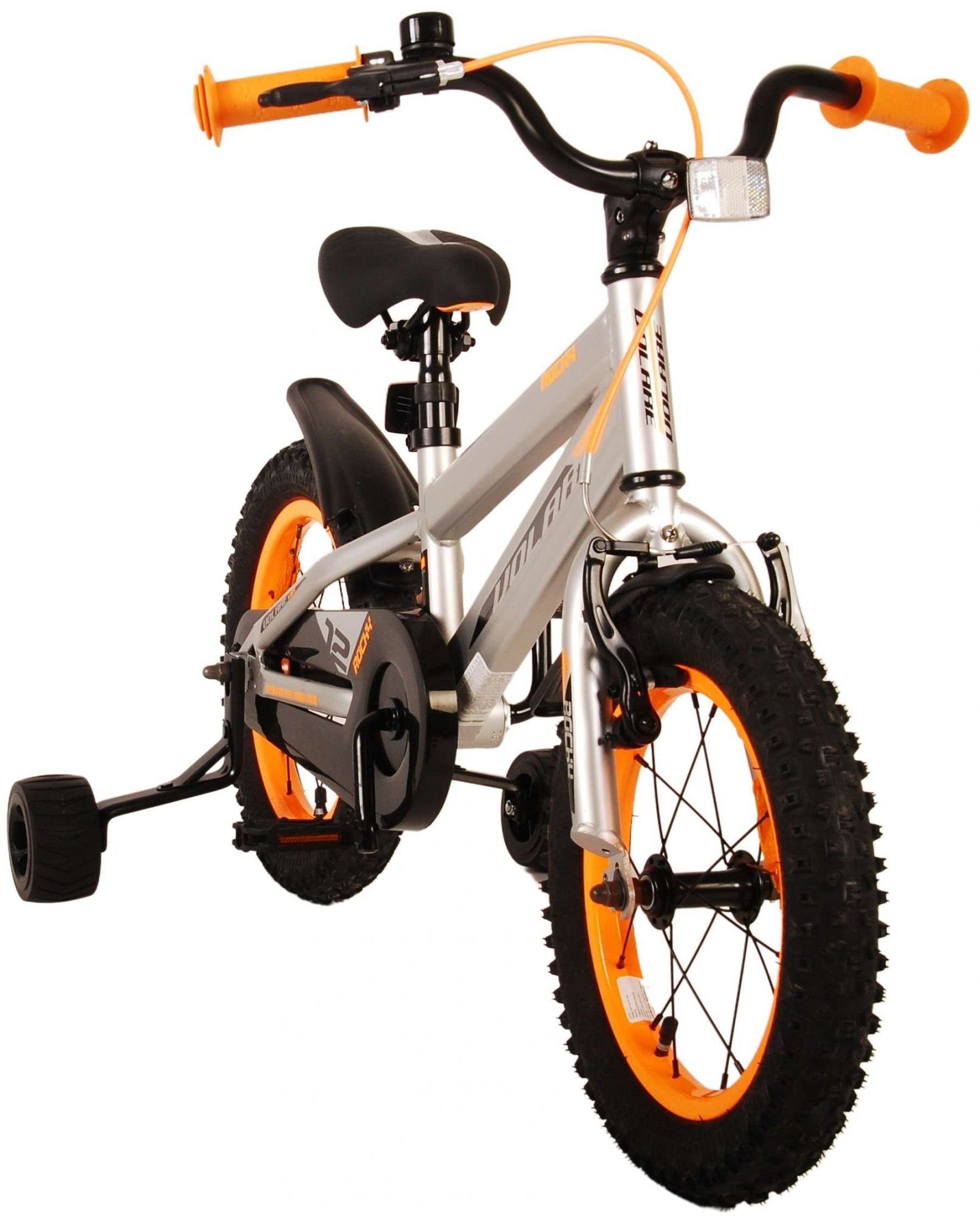 Zoll Kinderfahrrad Sicherheitsgriffe), Gang, Schaltung Jungs Kinder (Jungsfahrrad Grau Kinderrad ohne Zoll Rücktritt 14 TPFSports Fahrrad Handbremse, - - Rocky - Volare und - mit 1 Jungen Fahrrad - Stützräder 14