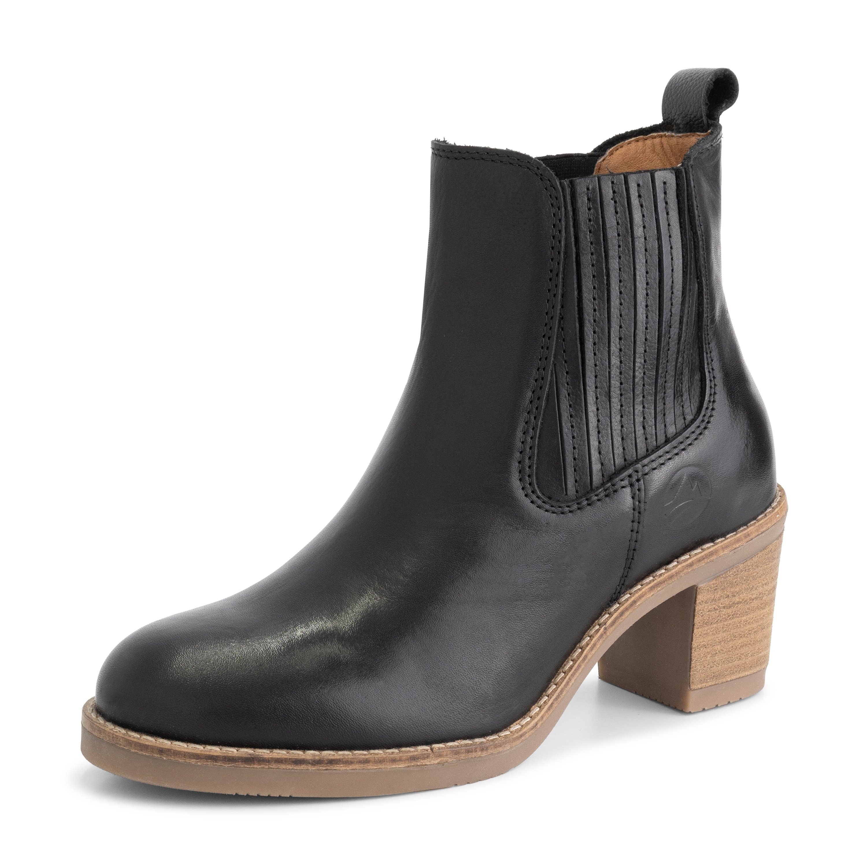 Travelin' Callac Lady Chelseaboots (Pull-on) Schwarz