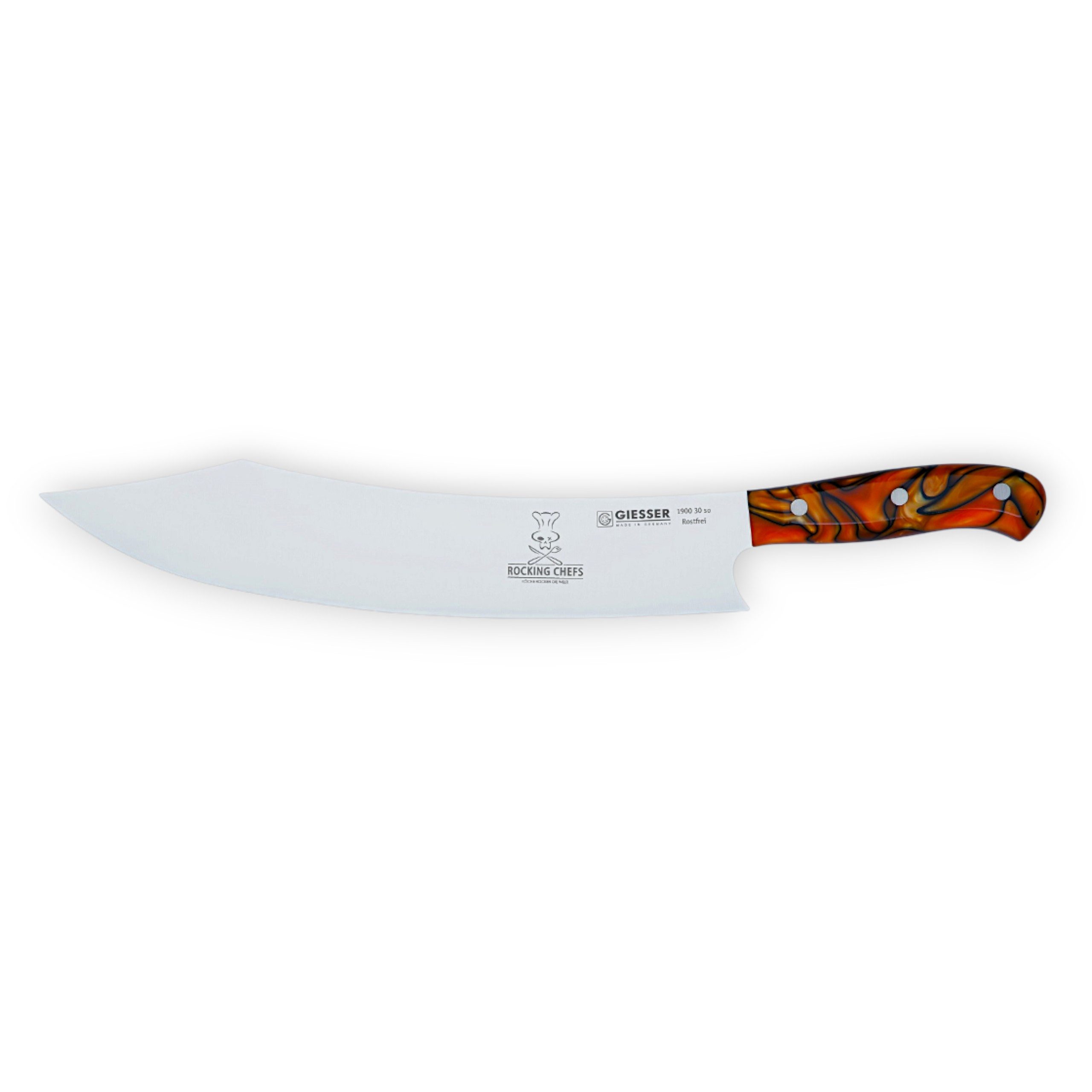 GIESSER Поварские ножи Giesser Premiumcut SpicyOrange BBQ Barbecuemesser 30cm Klingenlänge