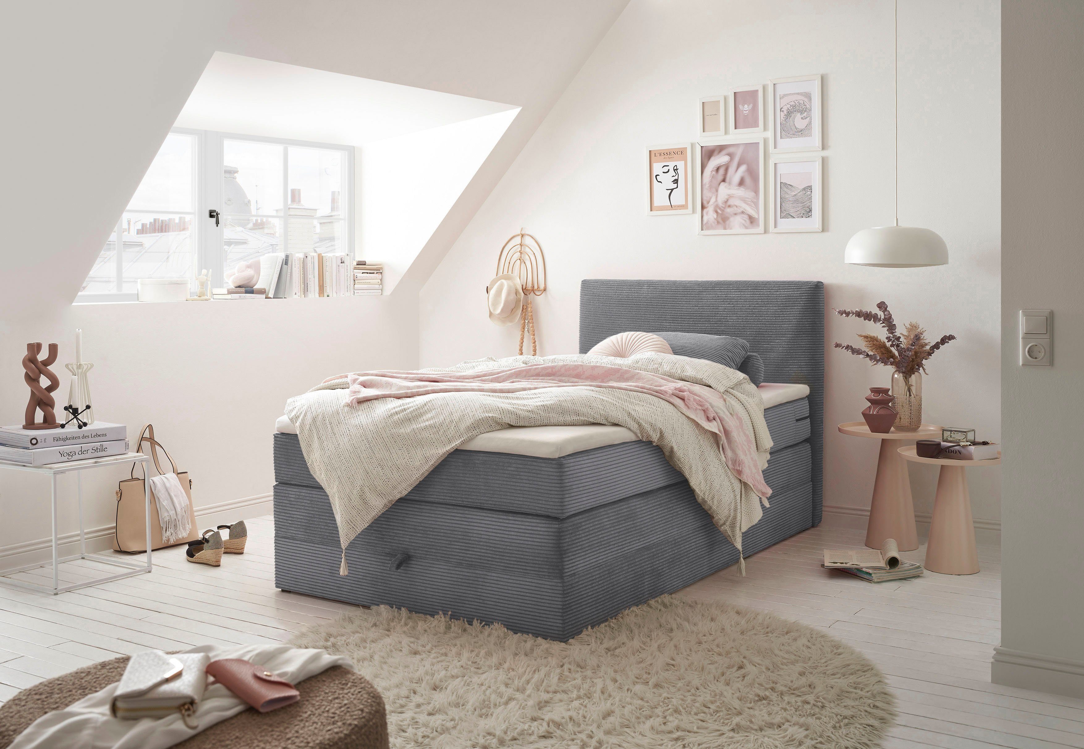 ED EXCITING DESIGN Boxspringbett Luzern, inkl. günstig online kaufen