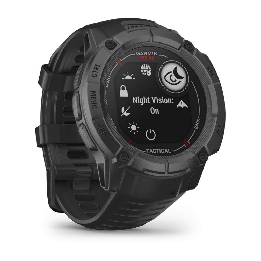Garmin Instinct 2X Proprietär) (2,8 Zoll, Schwarz schwarz | cm/1,1 Smartwatch Edition Solar Tactical