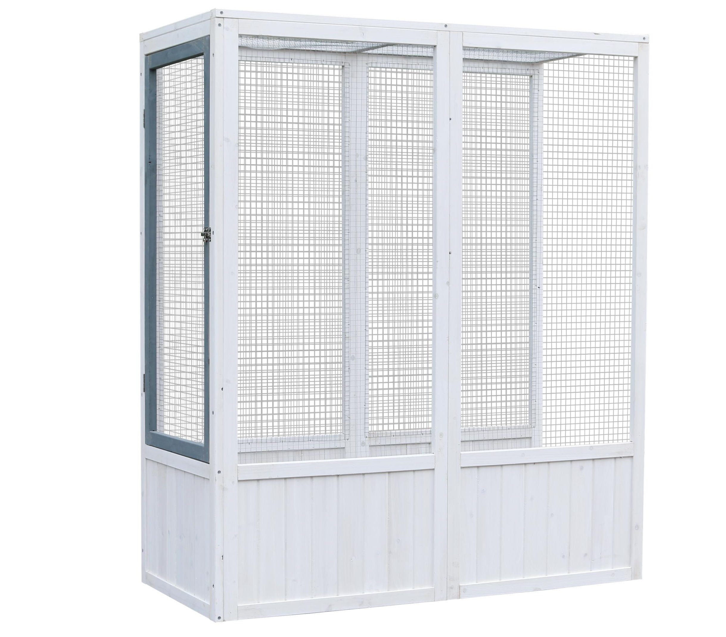 BruKa Vogelhaus Vogelvoliere OUTLET CHICO Auslauf Voliere Käfig Holz Vogel günstig online kaufen