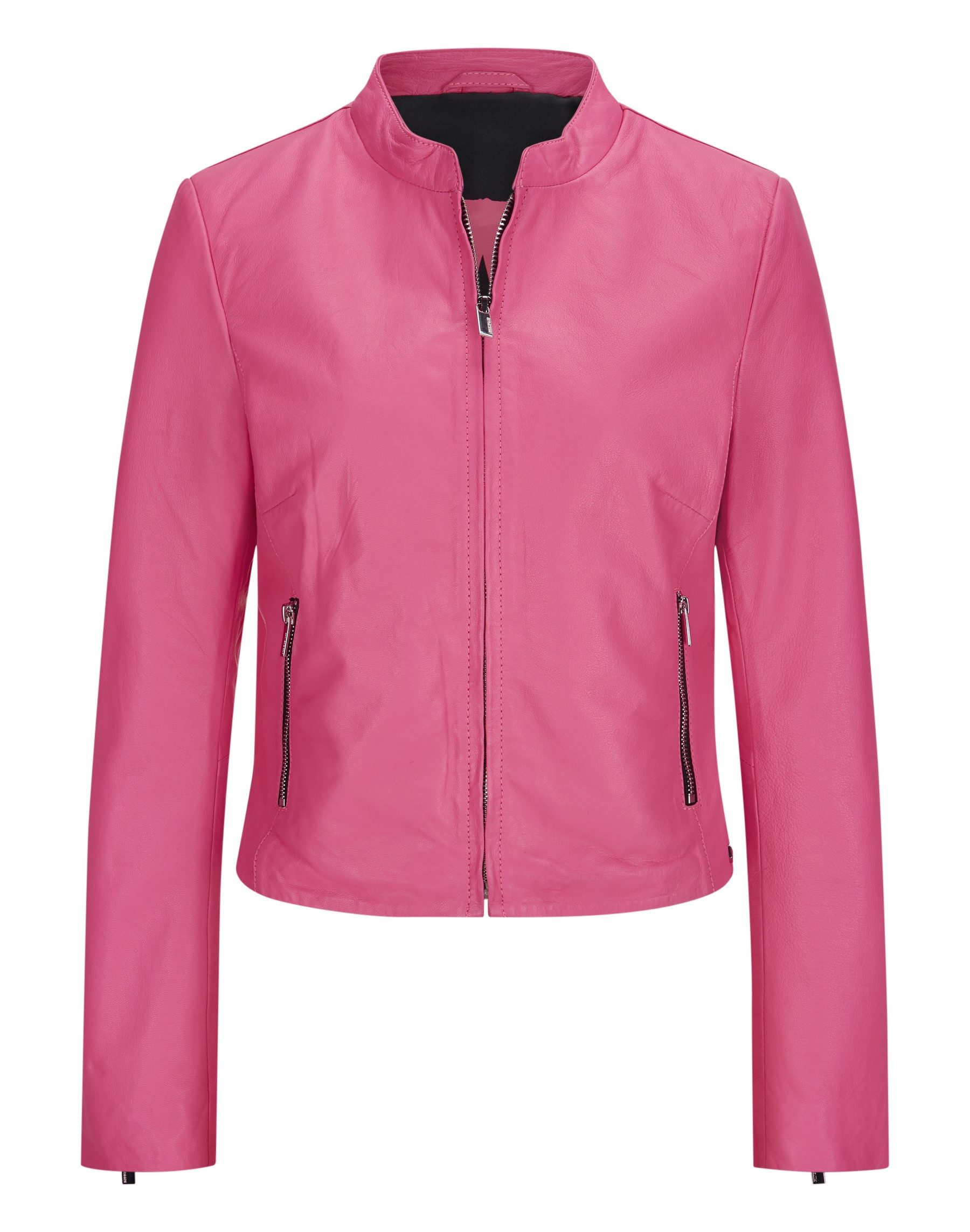 Milestone Lederjacke MSConny kurze Biker-Jacke, mit kleinem Stehkragen günstig online kaufen