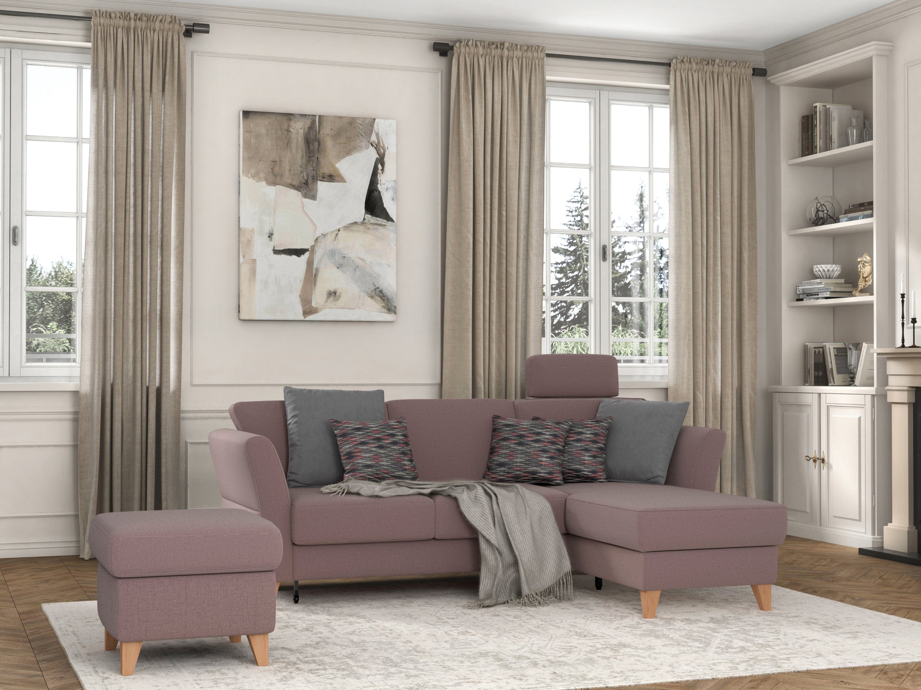 sit&more Ecksofa Visby L-Form, Wahlweise mit günstig online kaufen