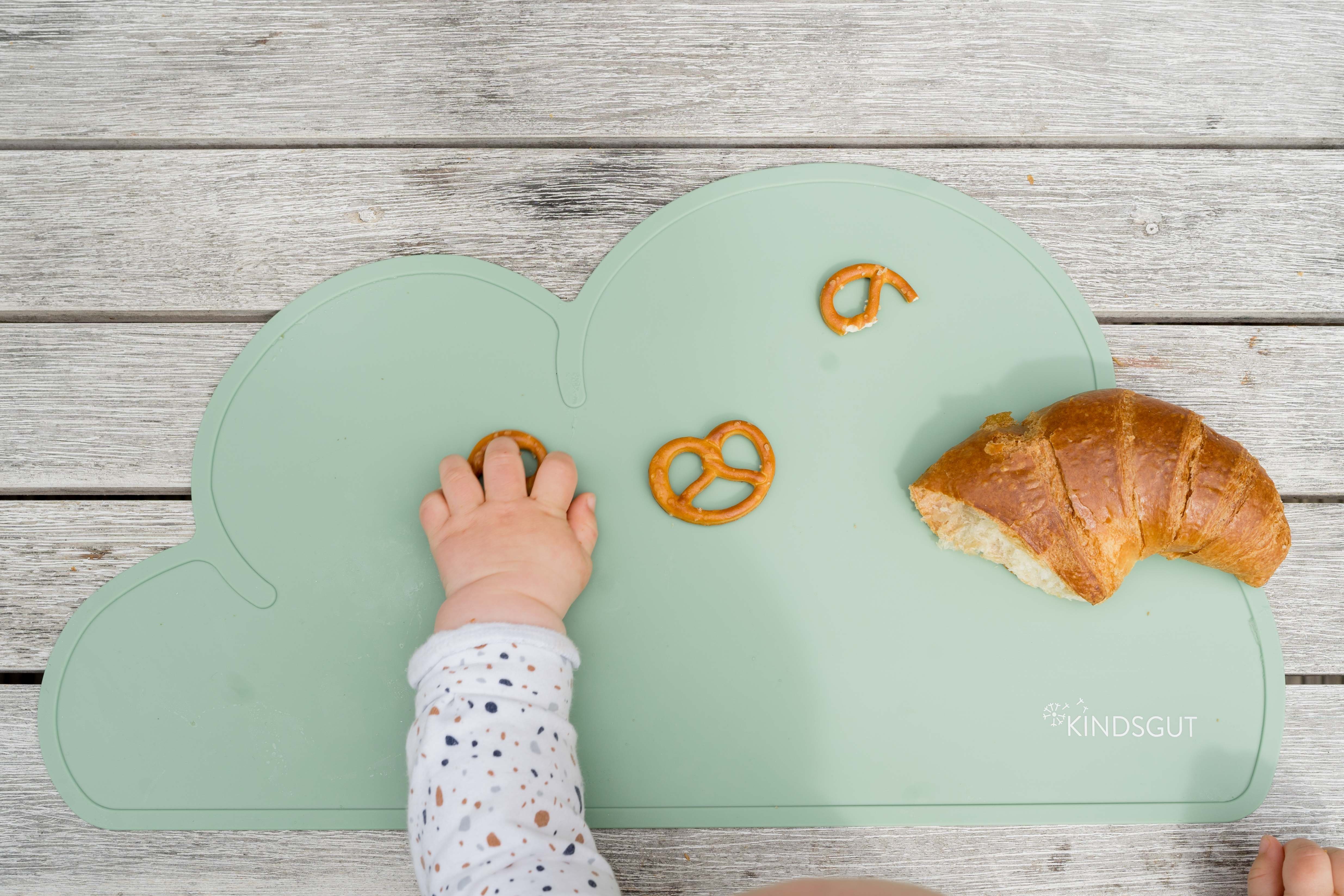 KINDSGUT Platzset Platzdeckchen Wolke, umweltfreundlich, Pistazie