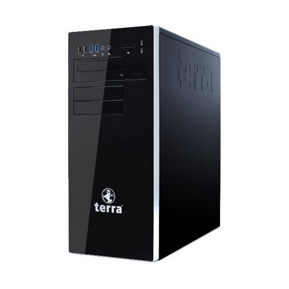 TERRA 6000 Home PC (Intel Core i5 11400, Intel UHD Graphics 730 (1130 MHz),  16 GB RAM, 500 GB SSD), 4x USB 3.2 Gen 1 ports (2x vorne), 6x USB 2.0 ports  (2x vorne)/ (alle Type-A)