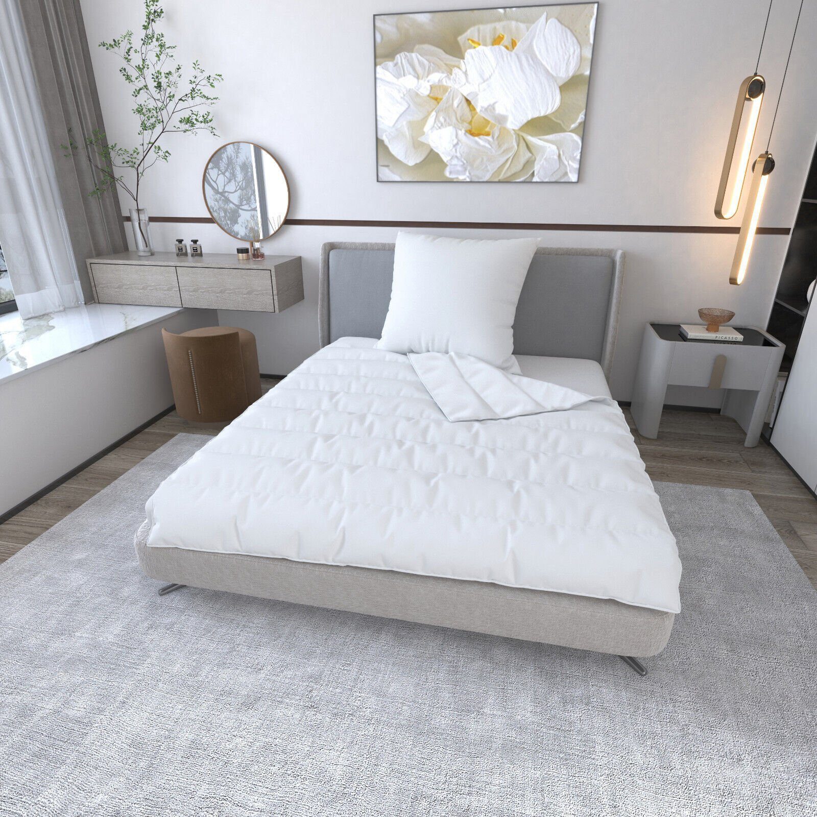 Jekatex Microfaserbettdecke + Kopfkissen Schlafkomfort fürs ganze Jahr!, 2- günstig online kaufen