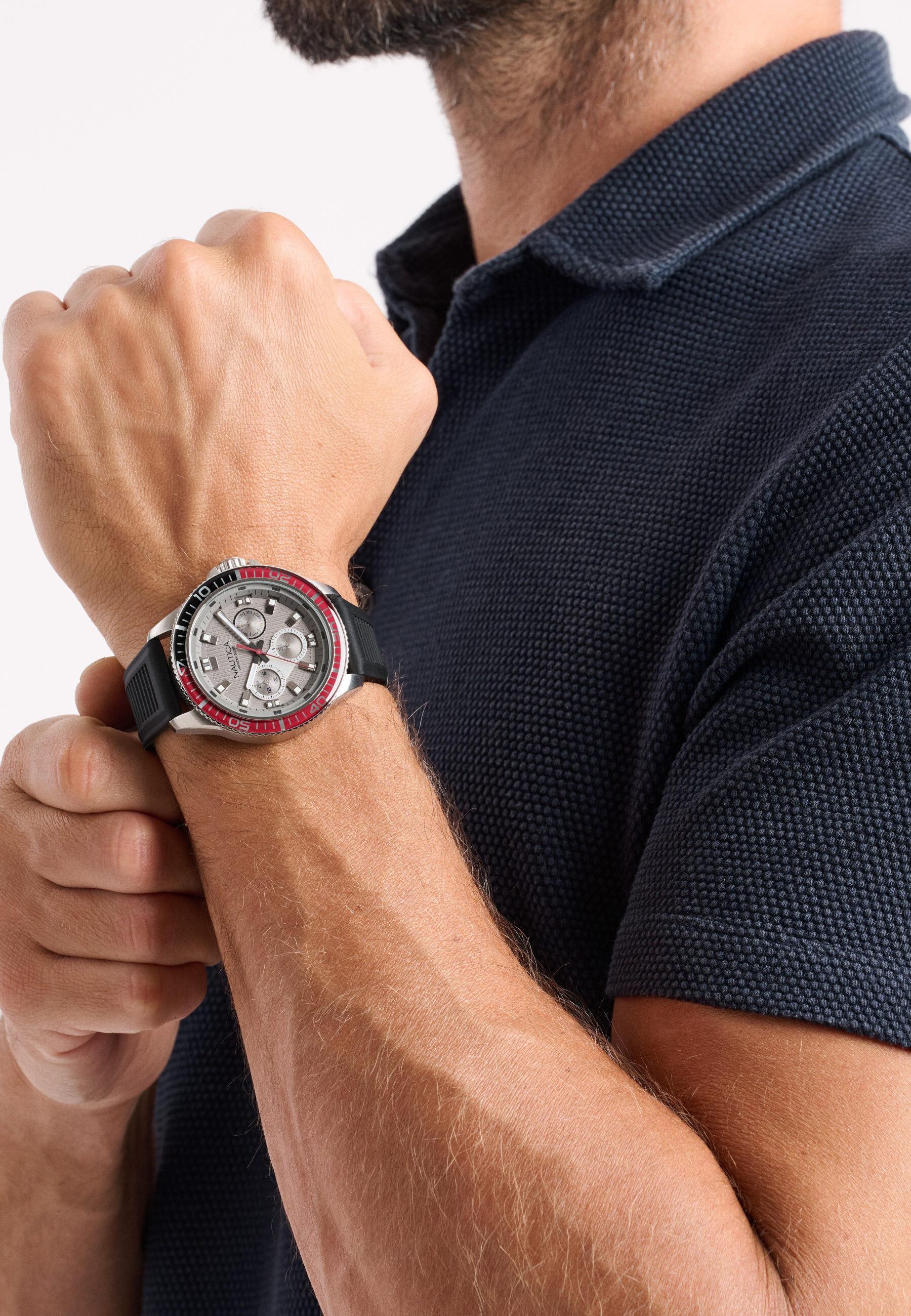 NAUTICA Quarzuhr NCT WINDROSE, (1-tlg., Not a set – not applicable to this product), Quarz-Chronographenuhr