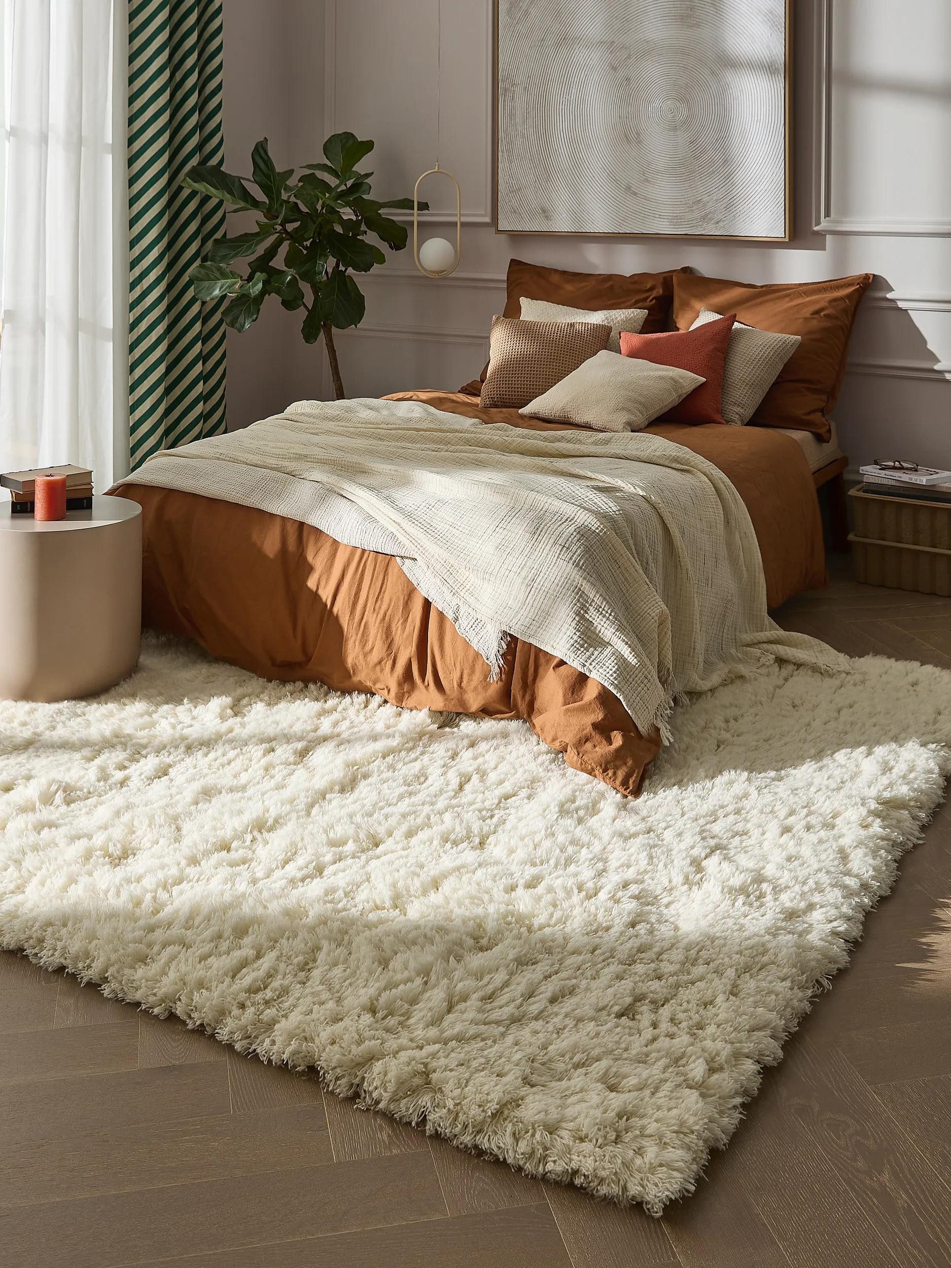 benuta Wollteppich Baadal, rechteckig, Höhe: 71 mm, Kunstfaser, Berber, Ethno-Style, Wohnzimmer