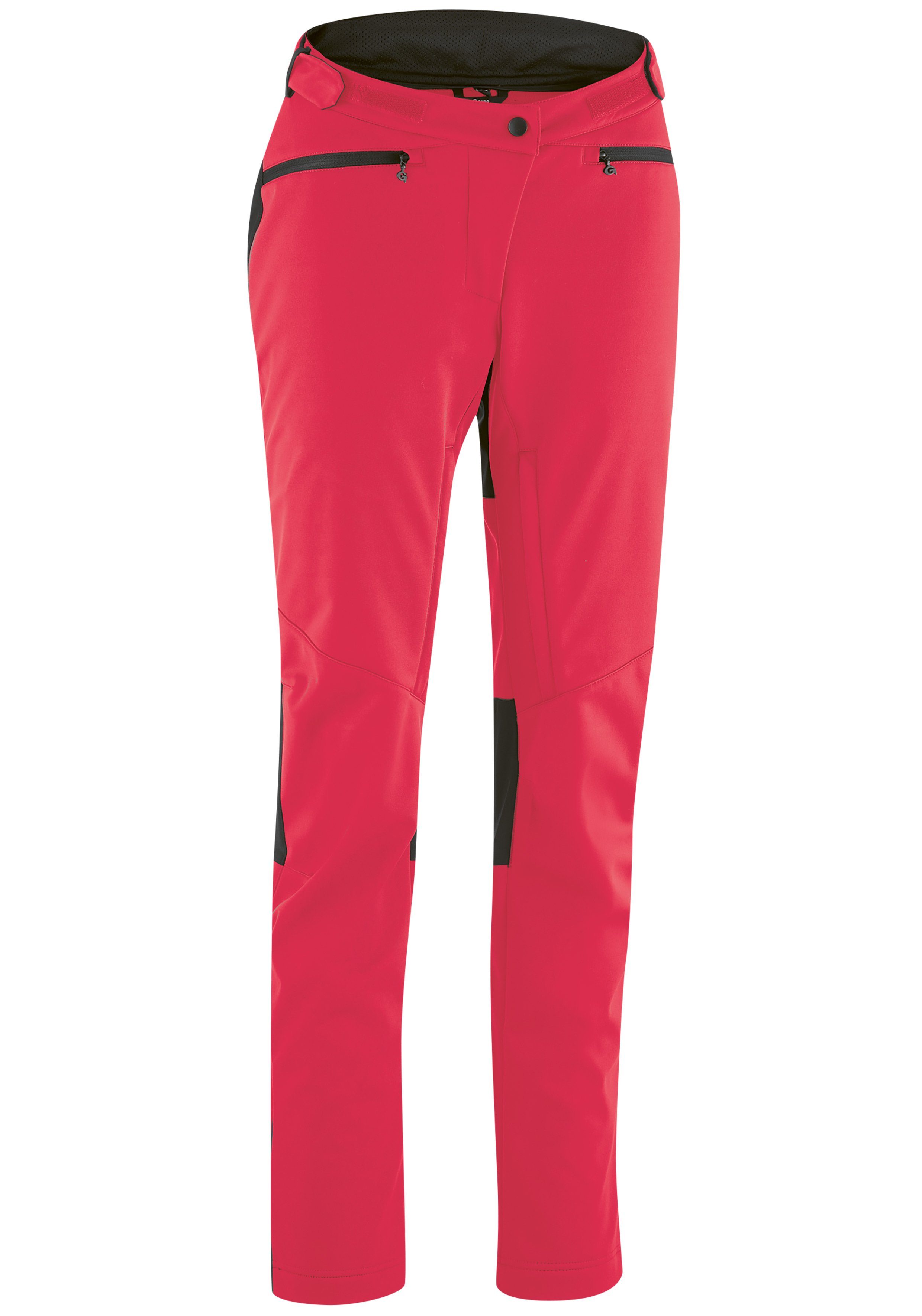 Radhose, Softshell-Hose 2 Gonso am lange Damen Innenbein Ventilation Fahrradhose neonpink mit W SKARN