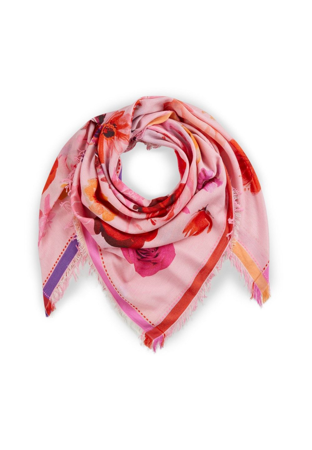 Codello Dreieckstuch Codello Dreieckstuch mit Blumenmuster in rosa günstig online kaufen