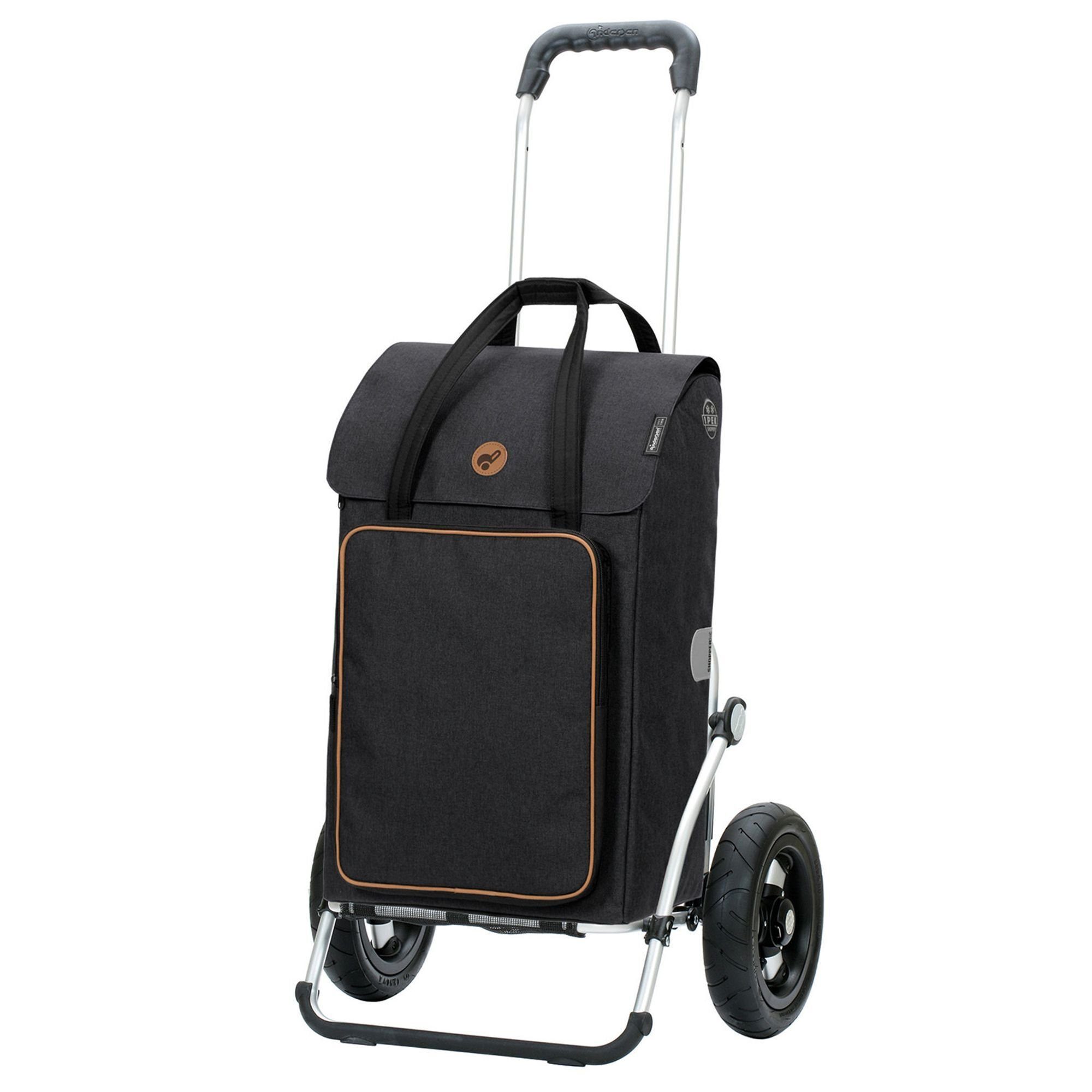 Andersen Einkaufstrolley Royal Shopper, 40 l, Reflektoren, Tragegriff schwarz