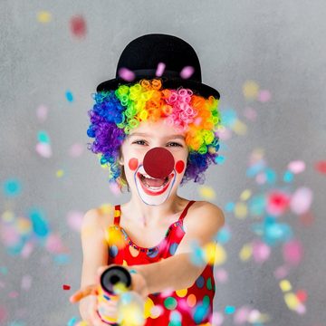 relaxdays Clown-Kostüm Bunte Clownsnase 24er Set