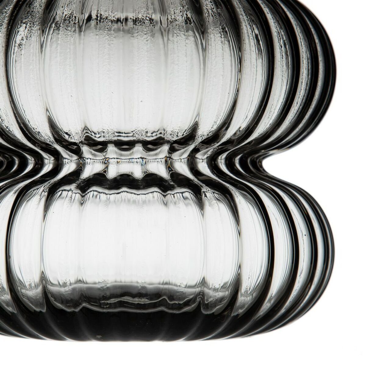 Grau Glas Dekovase Bigbuy x 25 16,5 Vase cm 16,5 x