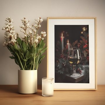 Olotos Kunstdruck Premium Poster Set Wanddeko Wandbilder Bilder 8 x A5 OHNE Bilderrahmen, Weihnachten ideale für Wohnzimmer, Schlafzimmer, Küche,Kinderzimmer
