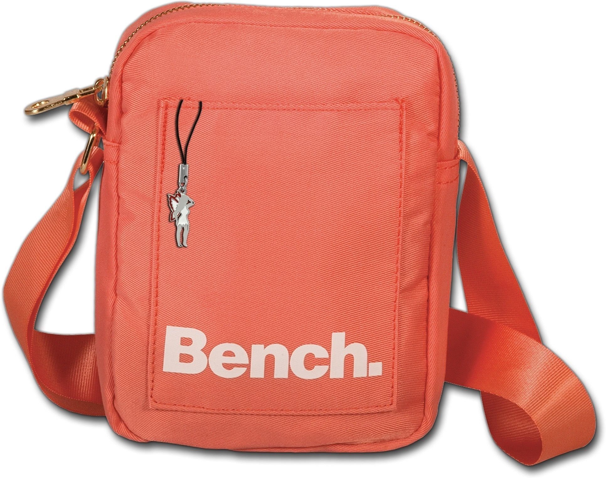 Bench. Umhangetasche Bench sportliche MiniBag Umhangetasche Umhangetasche Umhangetasche Umhangetasche Nylon orange koralle ca. 14cm uni Crossbody Bag Crossbody Tasche