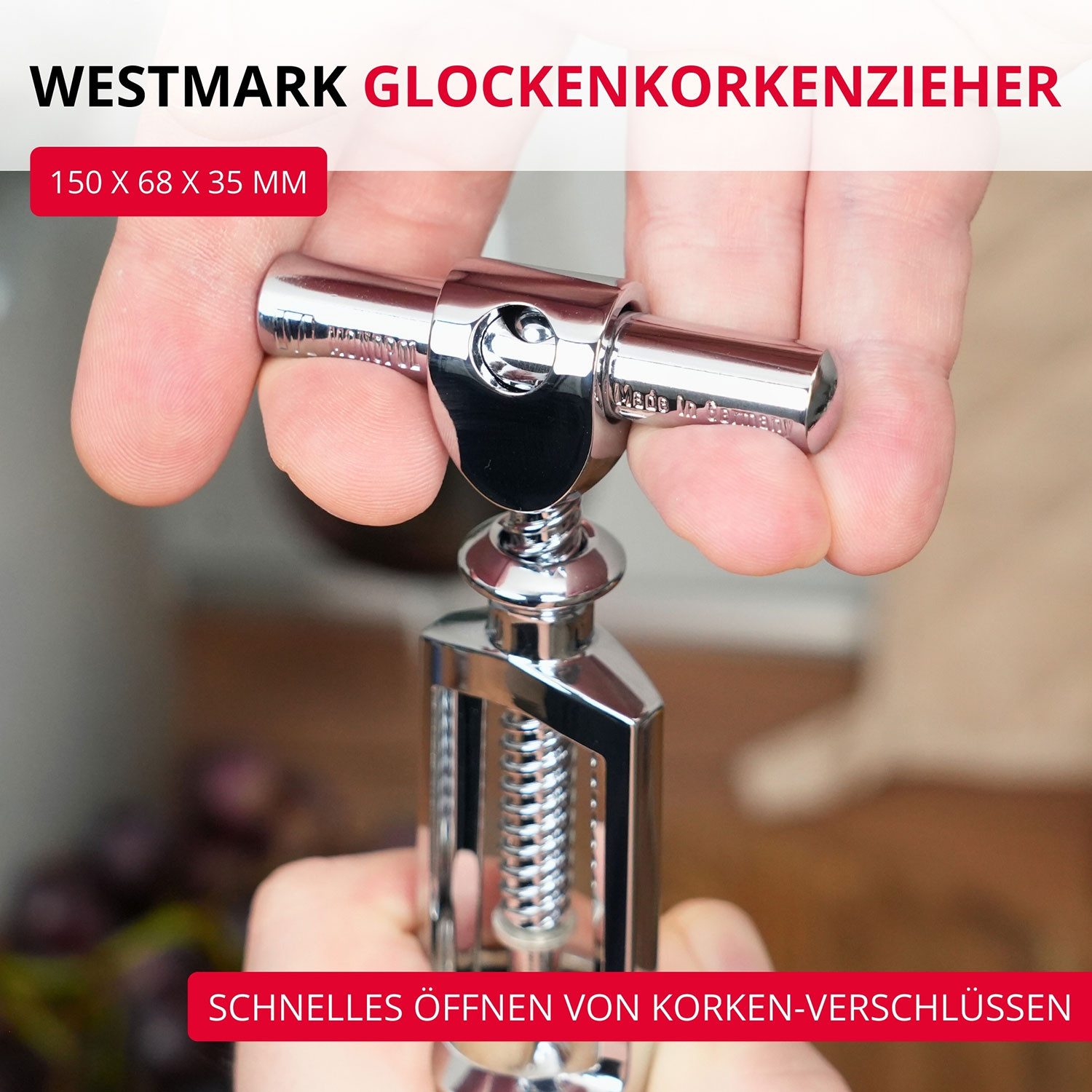 WESTMARK Korkenzieher »Chianti« Monopol Edition, Glockenkorkenzieher