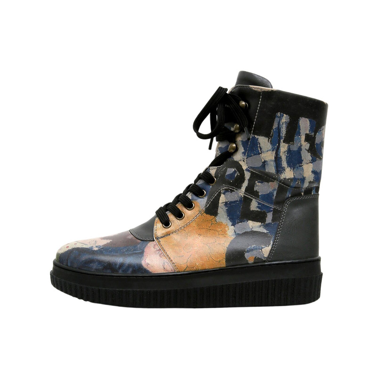 DOGO Future High Top Boots Les Peintres Damen Stiefeletten Schnürboots Hand günstig online kaufen