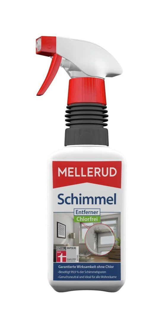 Mellerud chlorfrei 500ml Schimmelentferner (1-St. Aktivschaum Schimmelvernichter Spray)