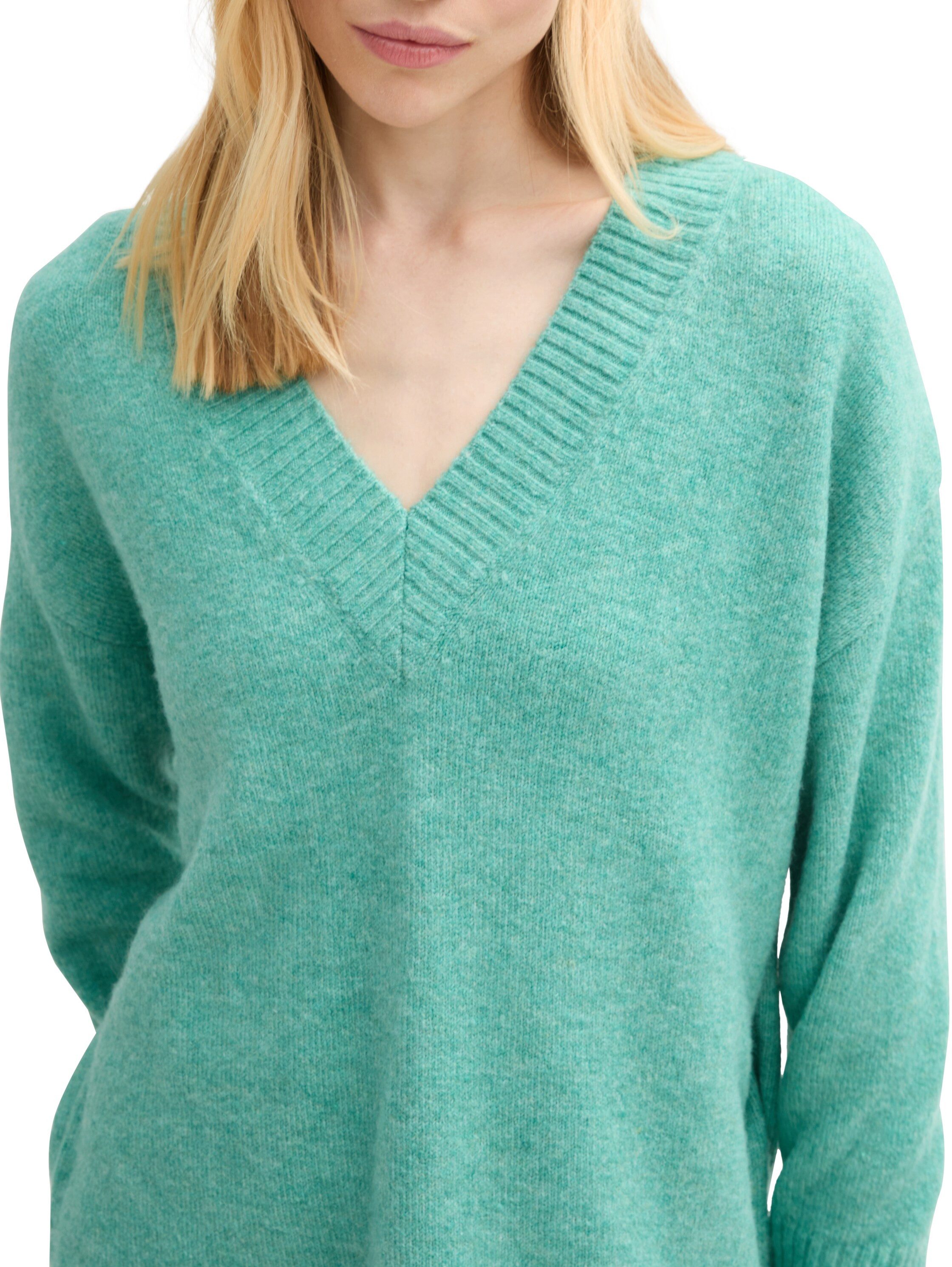 TOM TAILOR Denim Longpullover in Melange Optik